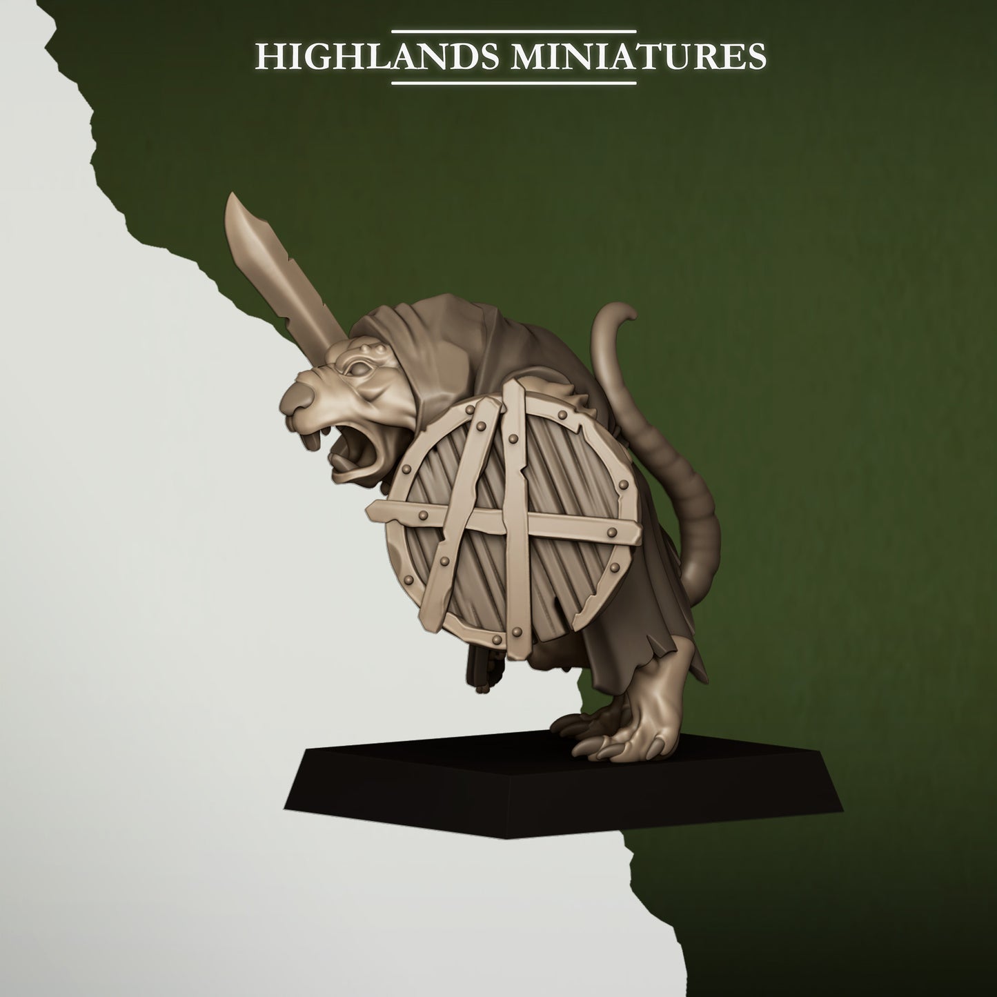 Miniatura Ratas de la Cloaca Hombres-Rata resina 28mm sin pintar - Drakholm