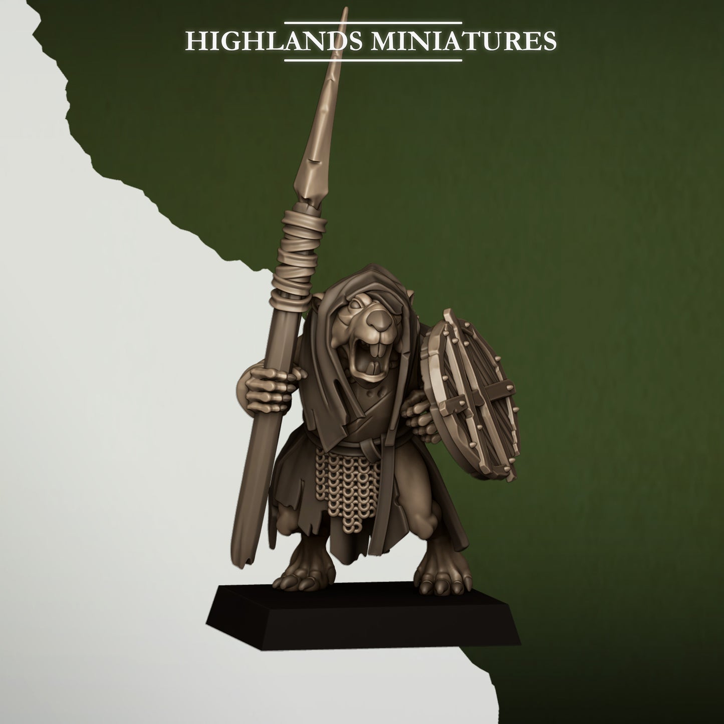 Miniatura Ratas de la Cloaca Hombres-Rata resina 28mm sin pintar - Drakholm