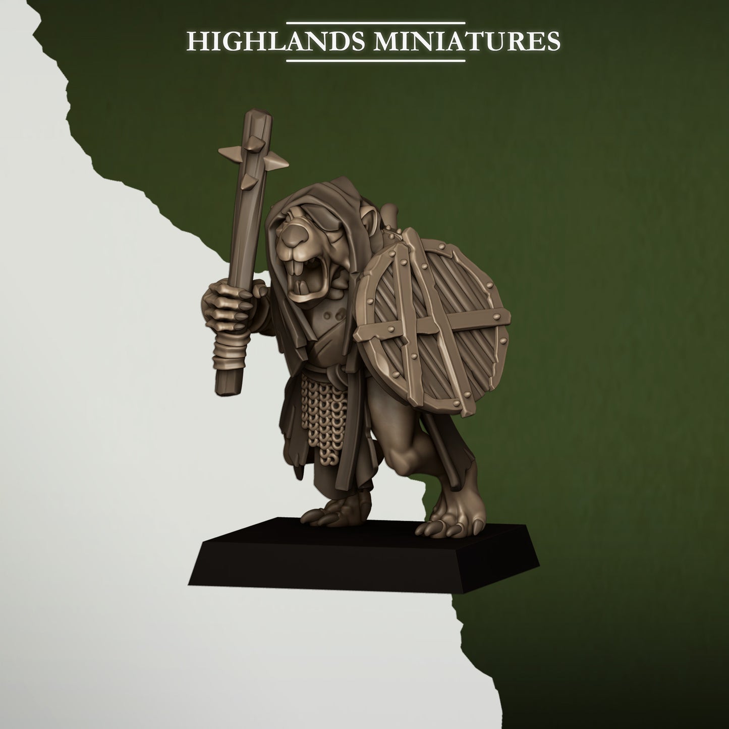 Miniatura Ratas de la Cloaca Hombres-Rata resina 28mm sin pintar - Drakholm