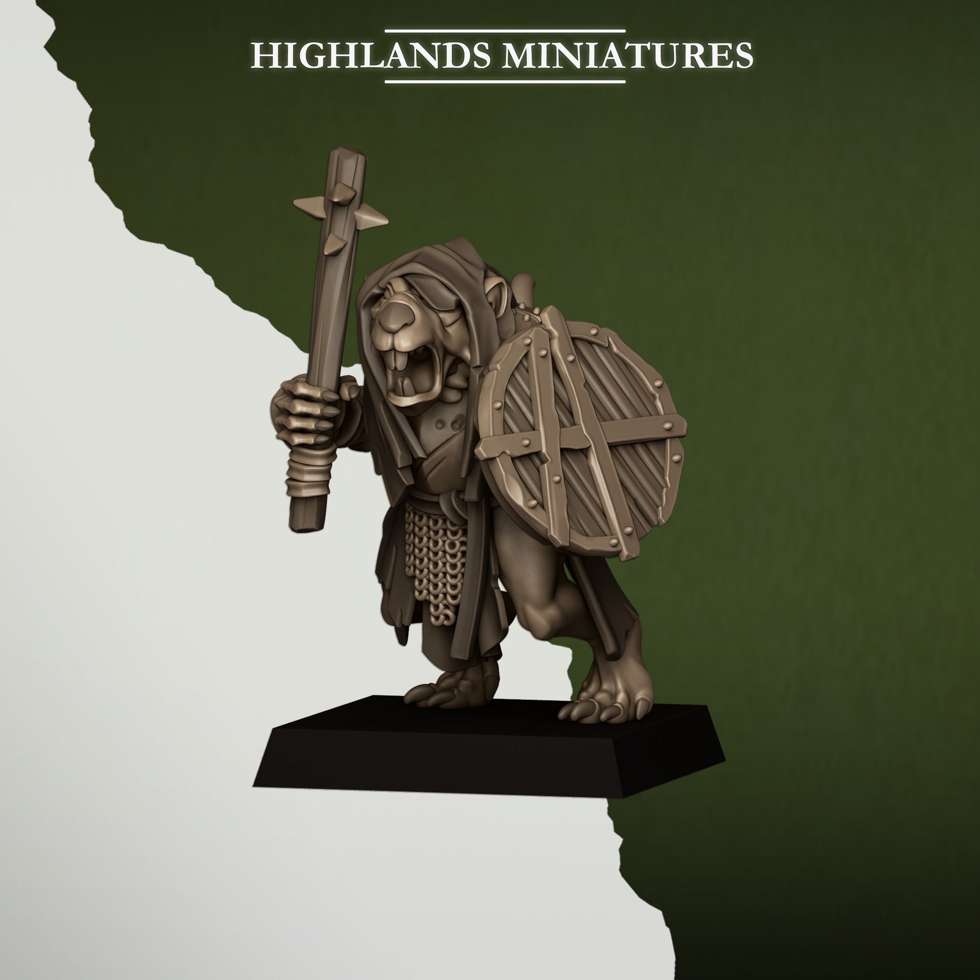 Miniatura Ratas de la Cloaca Hombres-Rata resina 28mm sin pintar - Drakholm