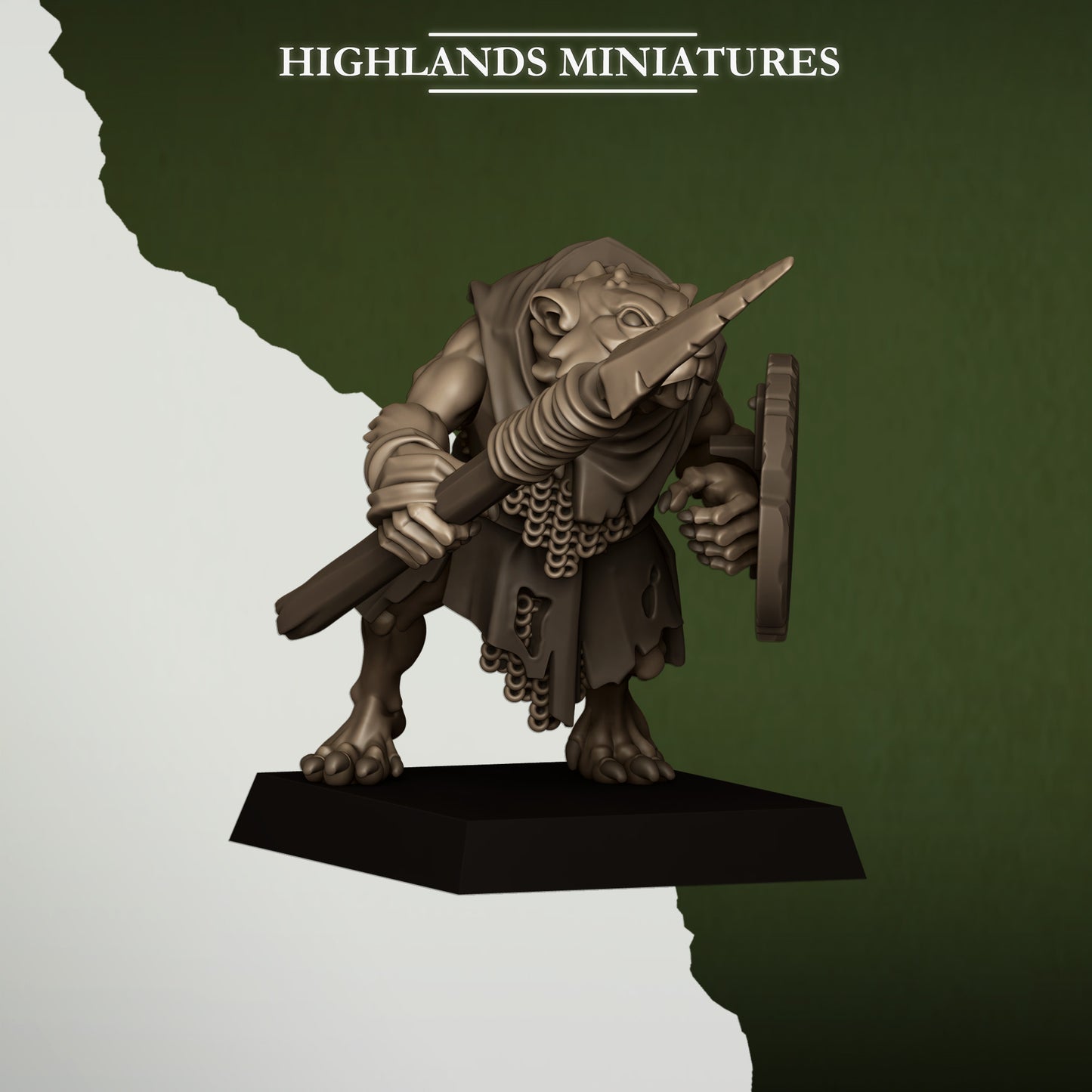 Miniatura Ratas de la Cloaca Hombres-Rata resina 28mm sin pintar - Drakholm