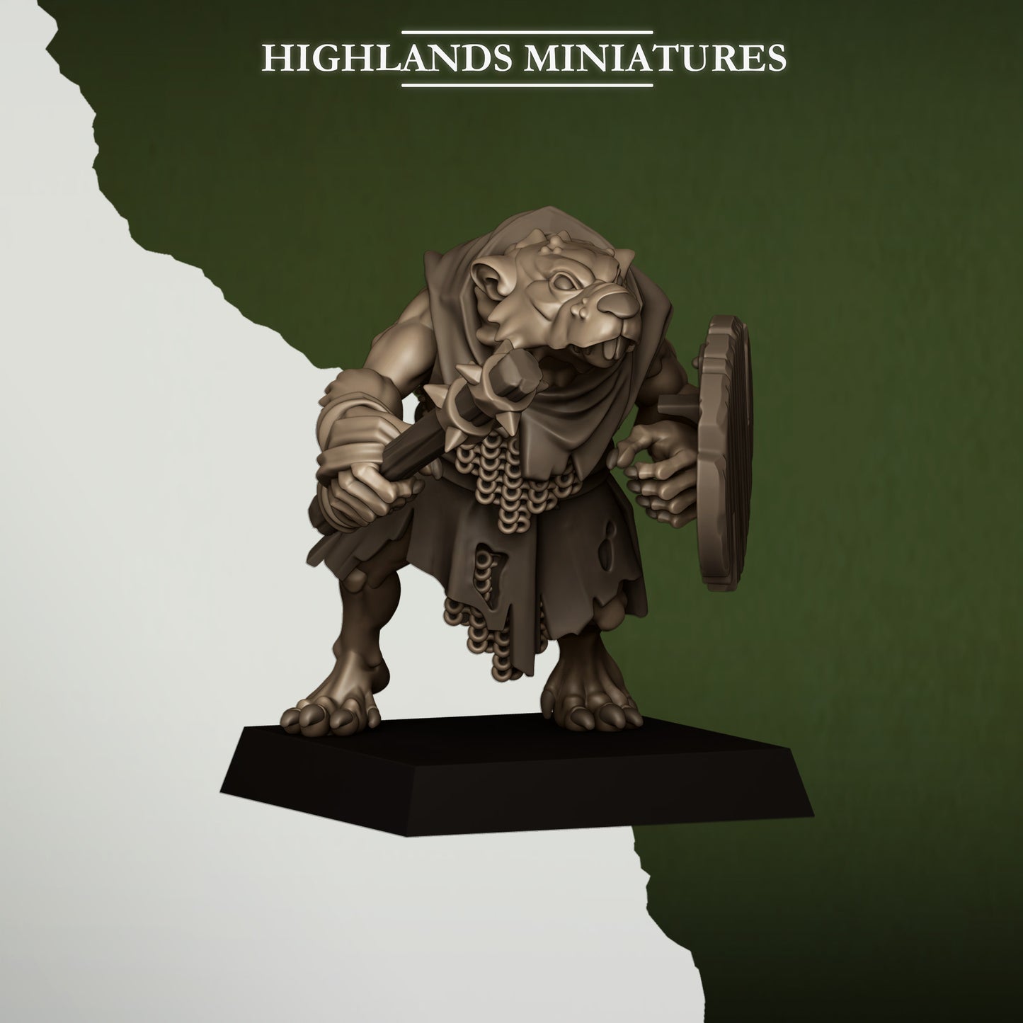 Miniatura Ratas de la Cloaca Hombres-Rata resina 28mm sin pintar - Drakholm
