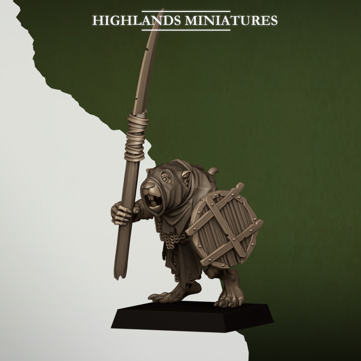 Miniatura Ratas de la Cloaca Hombres-Rata resina 28mm sin pintar - Drakholm
