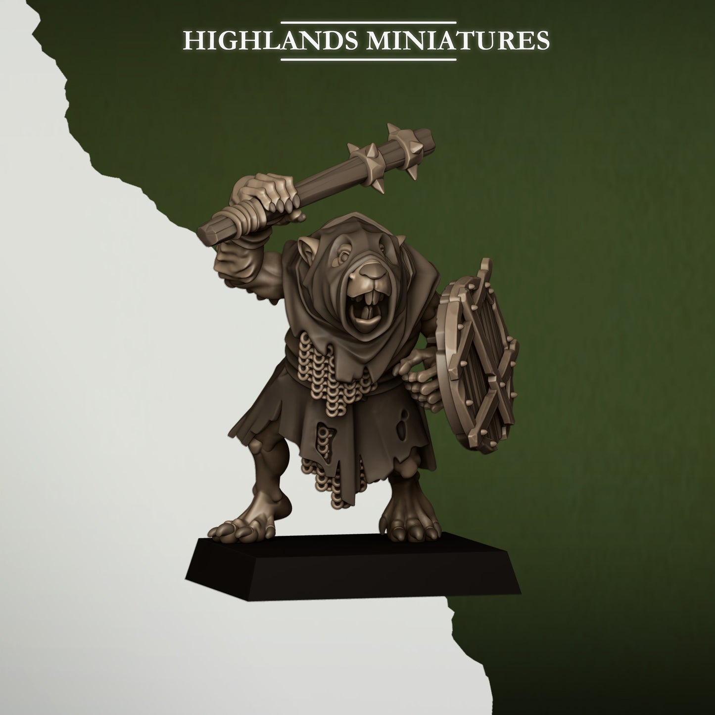Miniatura Ratas de la Cloaca Hombres-Rata resina 28mm sin pintar - Drakholm
