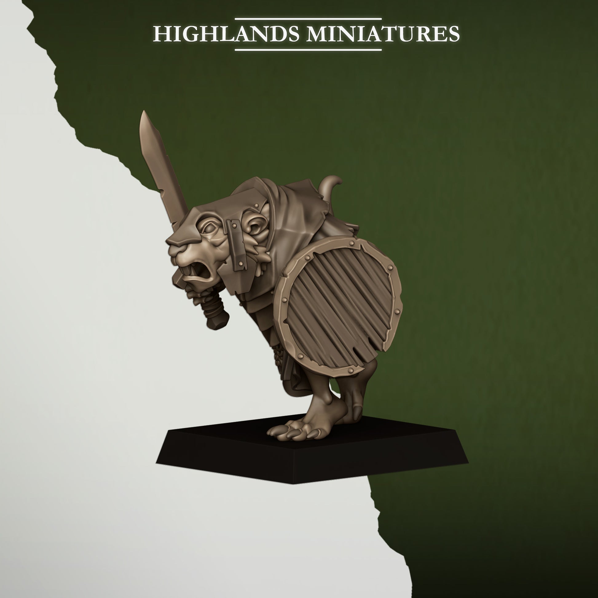Miniatura Ratas de la Cloaca Hombres-Rata resina 28mm sin pintar - Drakholm