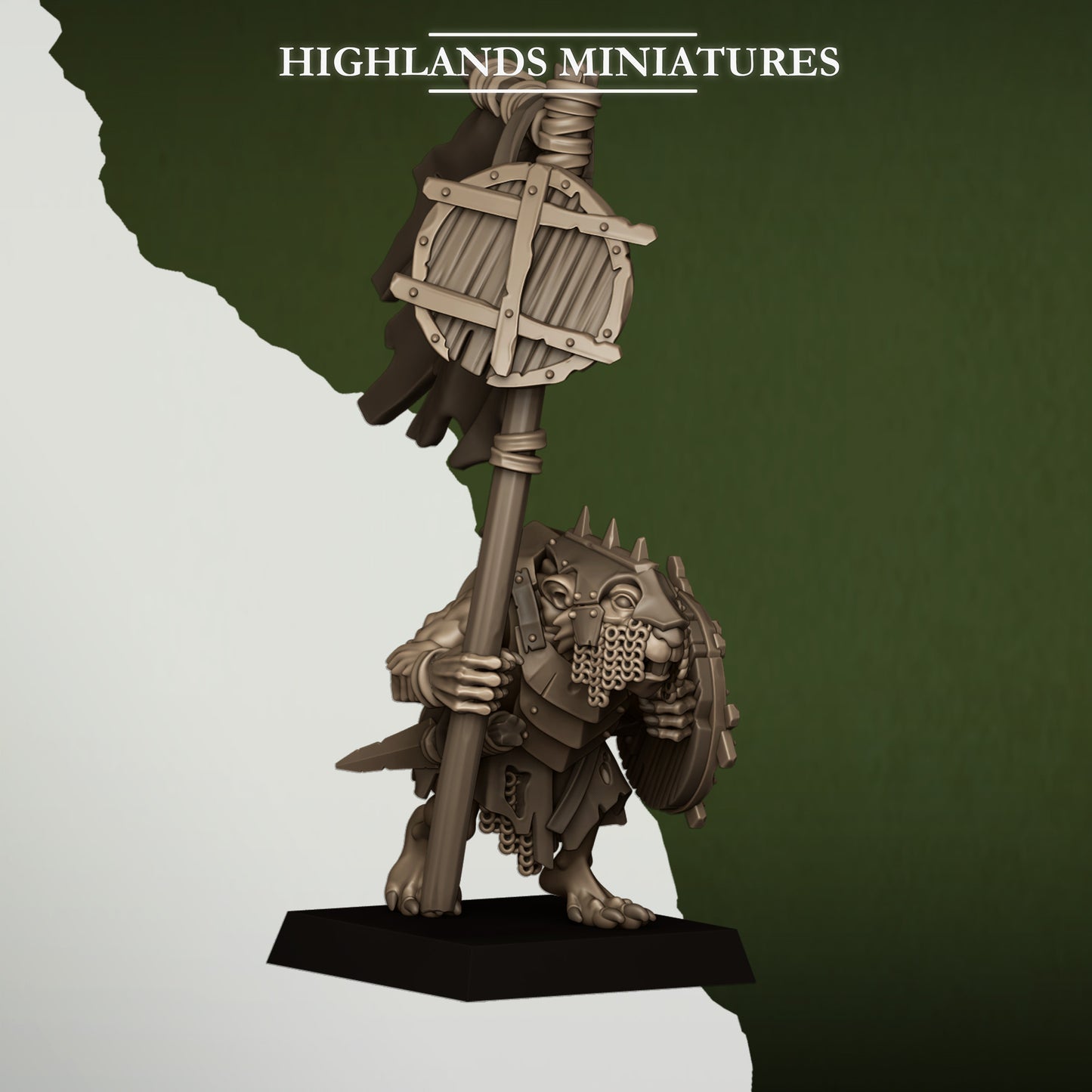 Miniatura Ratas de la Cloaca Hombres-Rata resina 28mm sin pintar - Drakholm