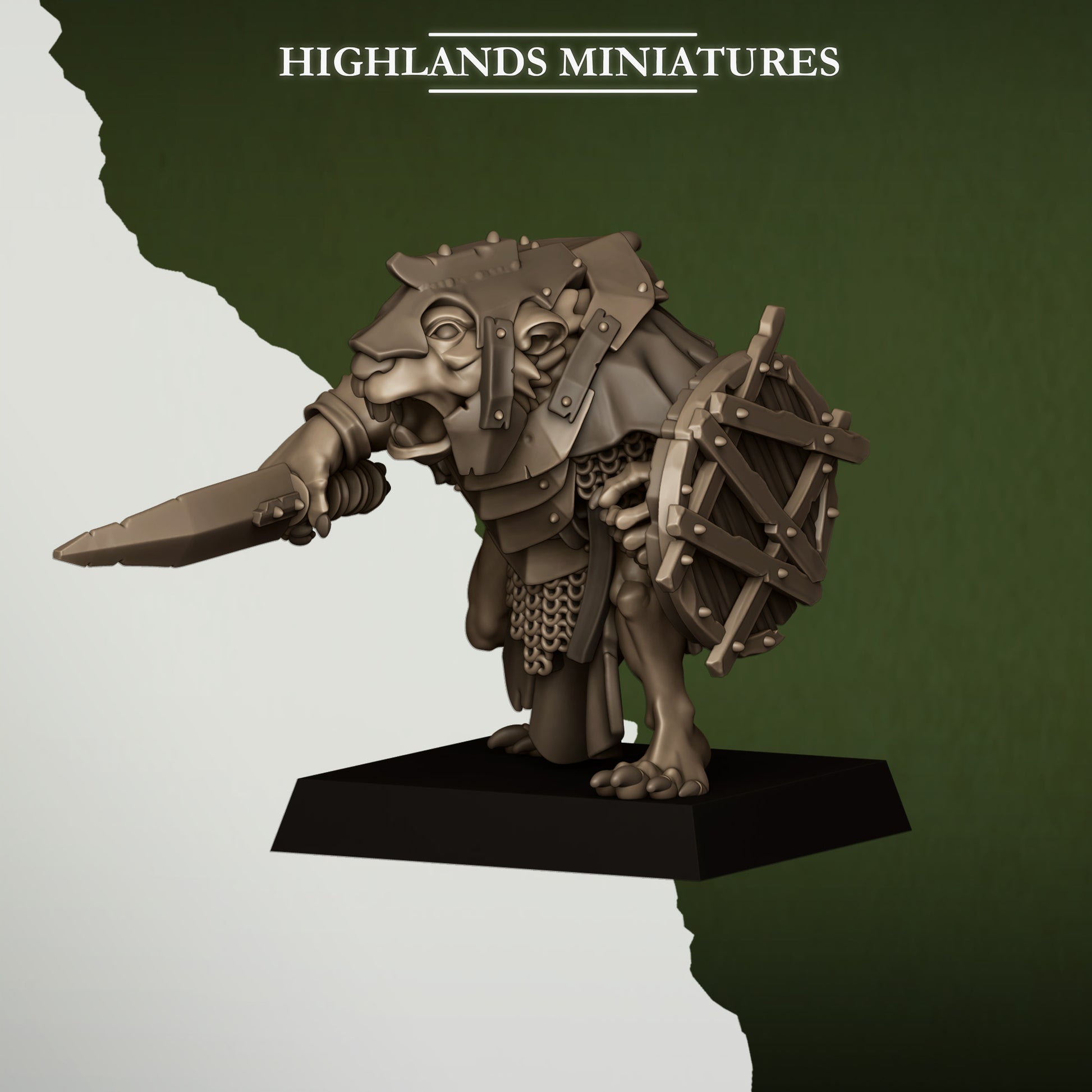 Miniatura Ratas de la Cloaca Hombres-Rata resina 28mm sin pintar - Drakholm