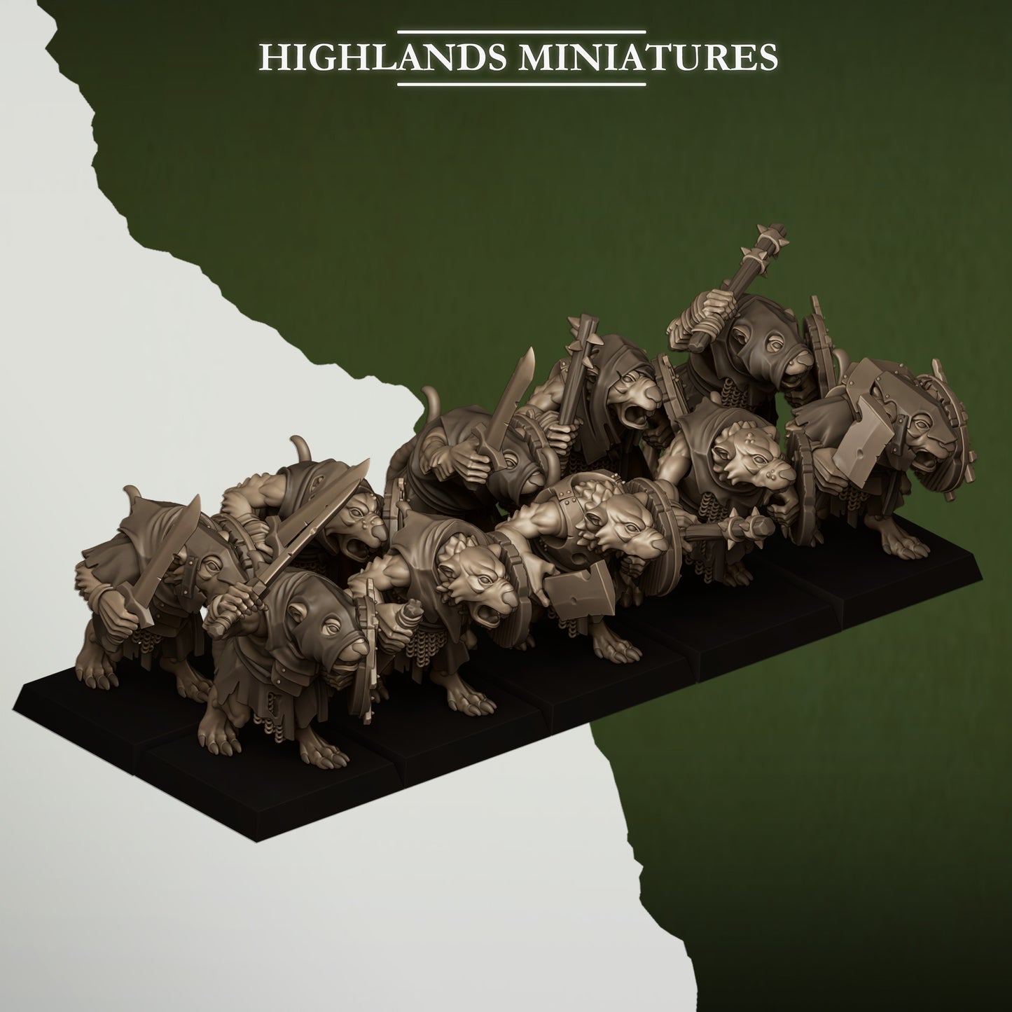 Miniatura Ratas de la Cloaca Hombres-Rata resina 28mm sin pintar - Drakholm