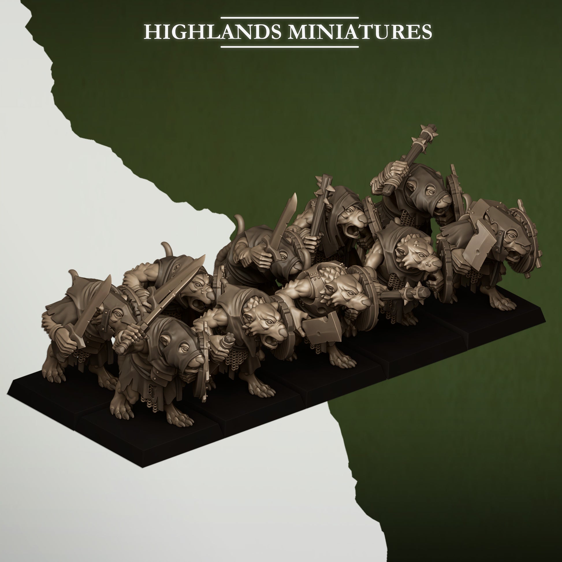 Miniatura Ratas de la Cloaca Hombres-Rata resina 28mm sin pintar - Drakholm