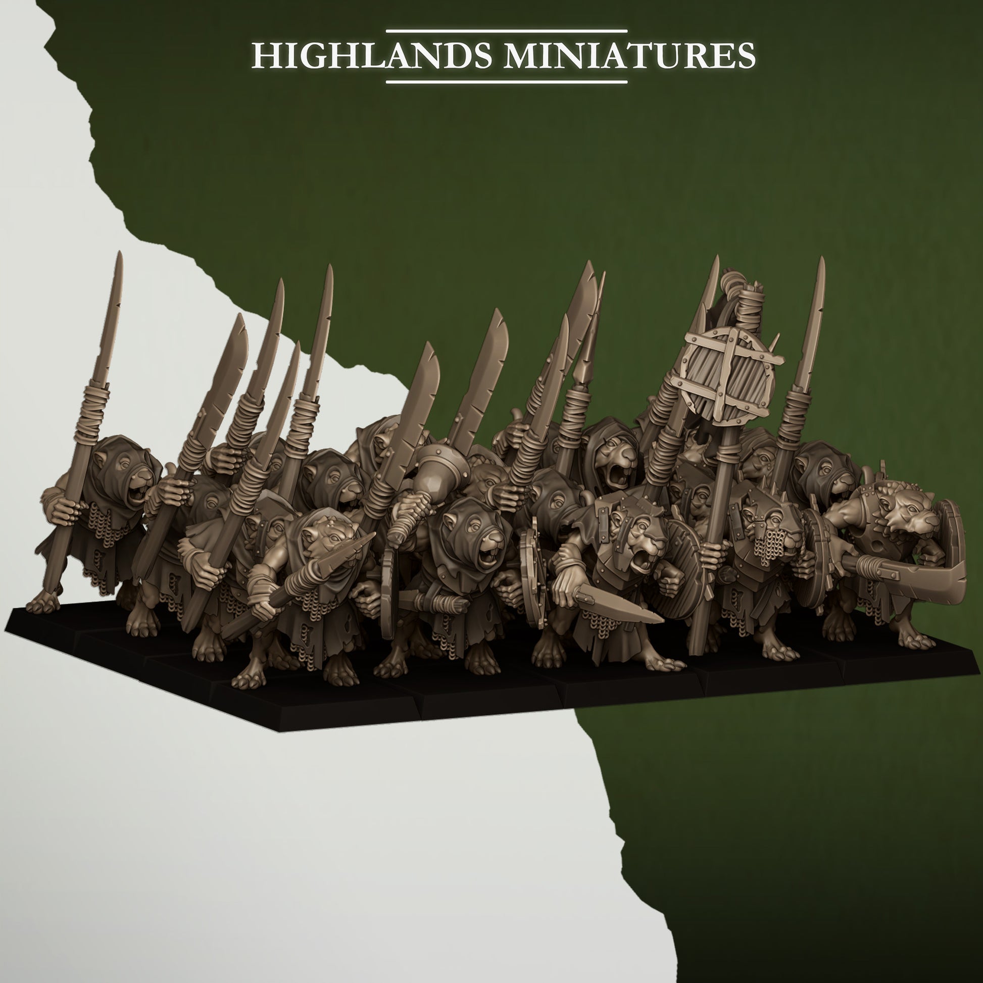 Miniatura Ratas de la Cloaca Hombres-Rata resina 28mm sin pintar - Drakholm