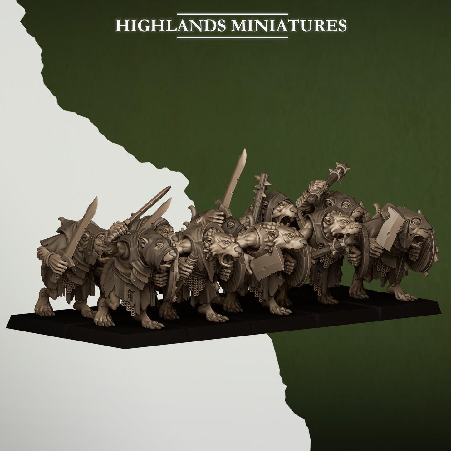 Miniatura Ratas de la Cloaca Hombres-Rata resina 28mm sin pintar - Drakholm