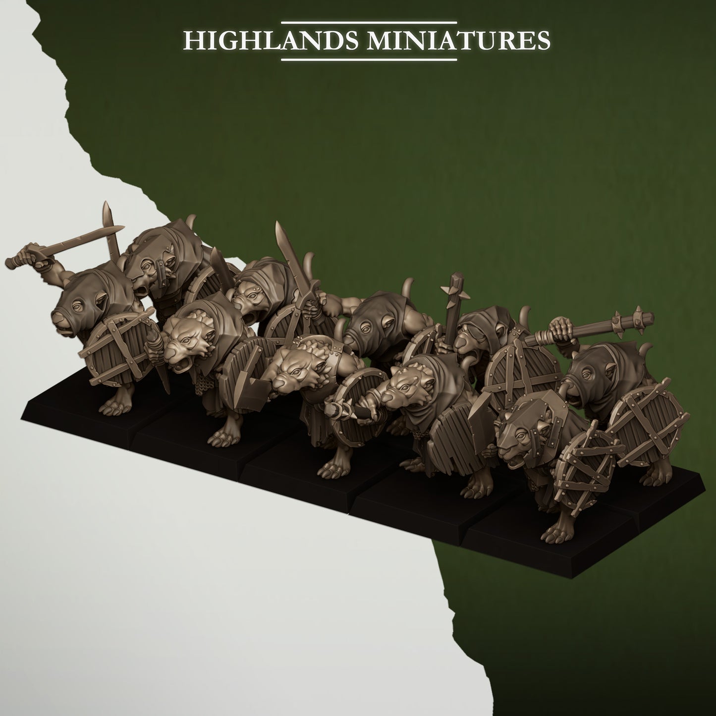 Miniatura Ratas de la Cloaca Hombres-Rata resina 28mm sin pintar - Drakholm