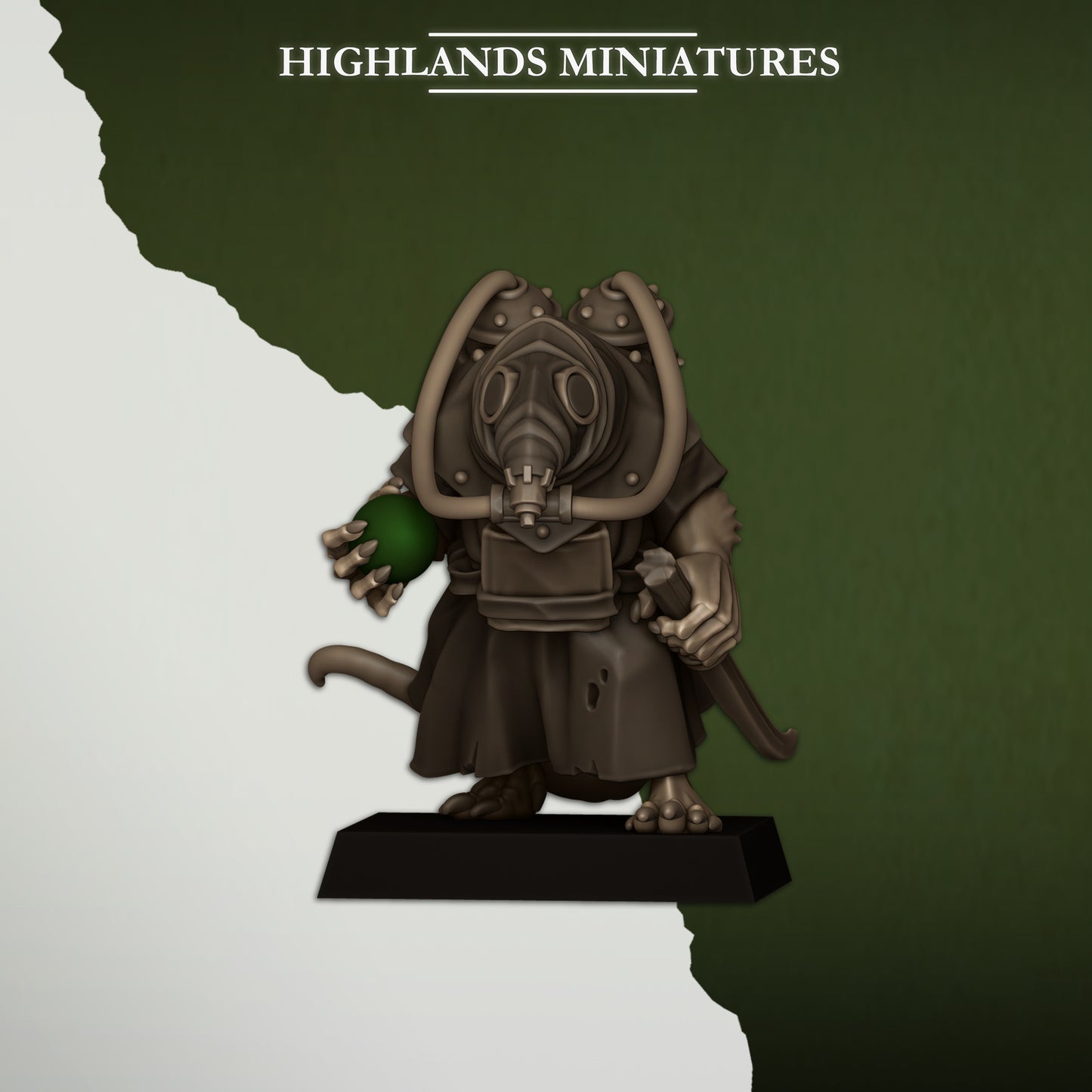 Miniatura Portadores de Veneno Hombres-Rata resina 28mm sin pintar - Drakholm
