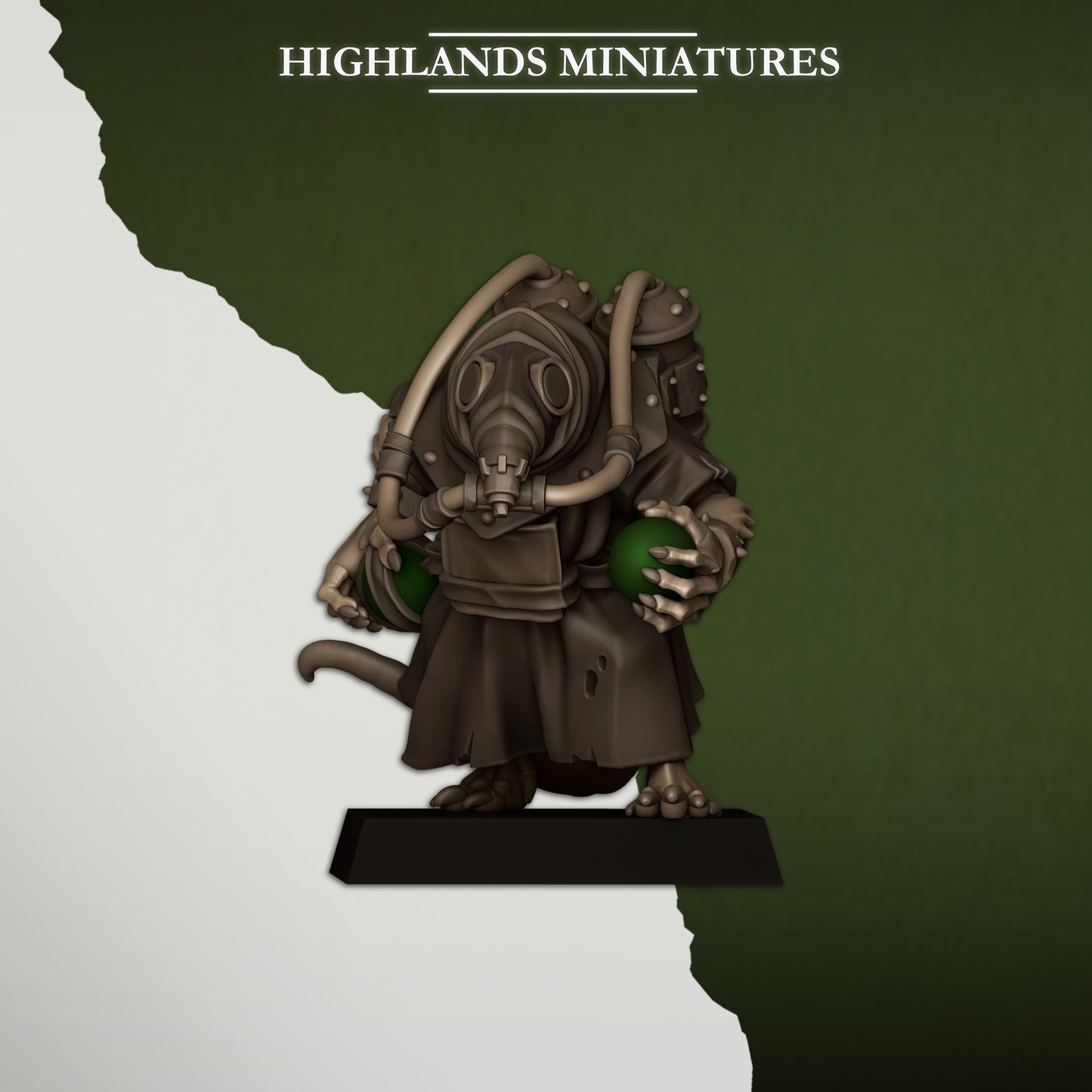 Miniatura Portadores de Veneno Hombres-Rata resina 28mm sin pintar - Drakholm