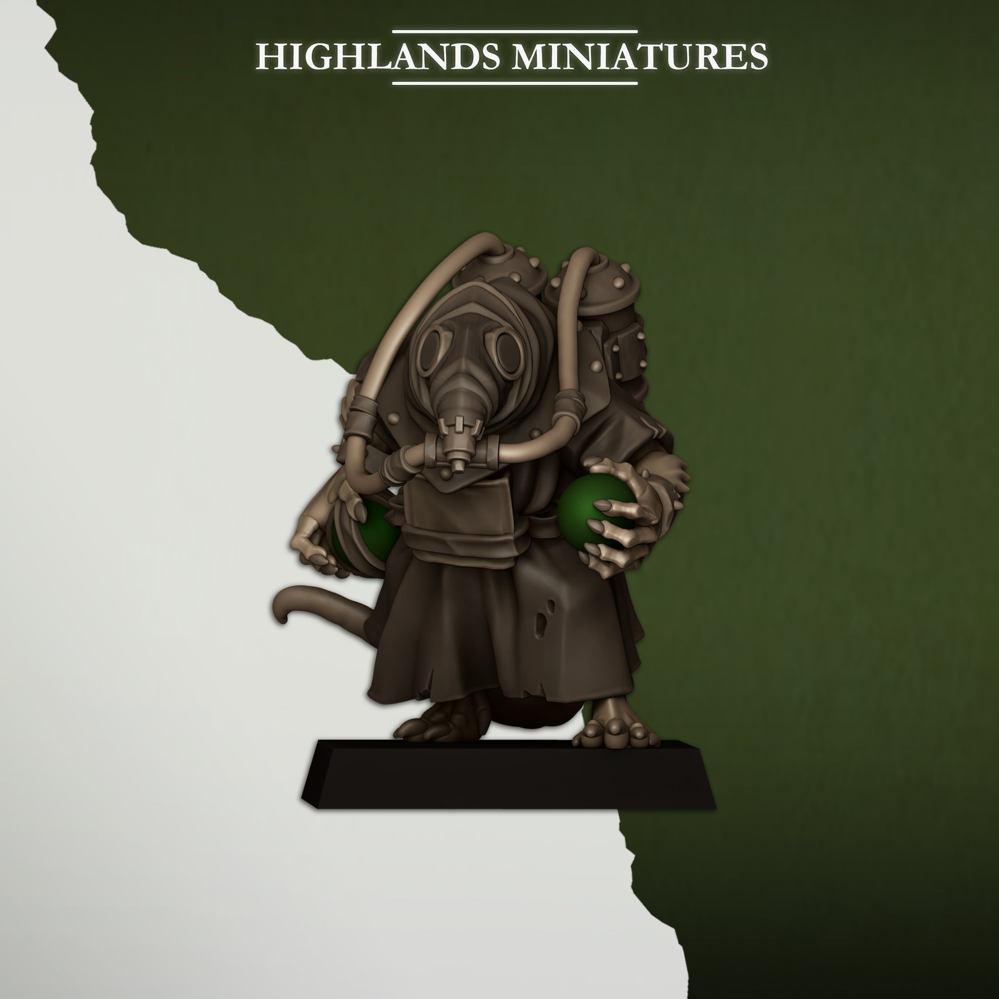 Miniatura Portadores de Veneno Hombres-Rata resina 28mm sin pintar - Drakholm