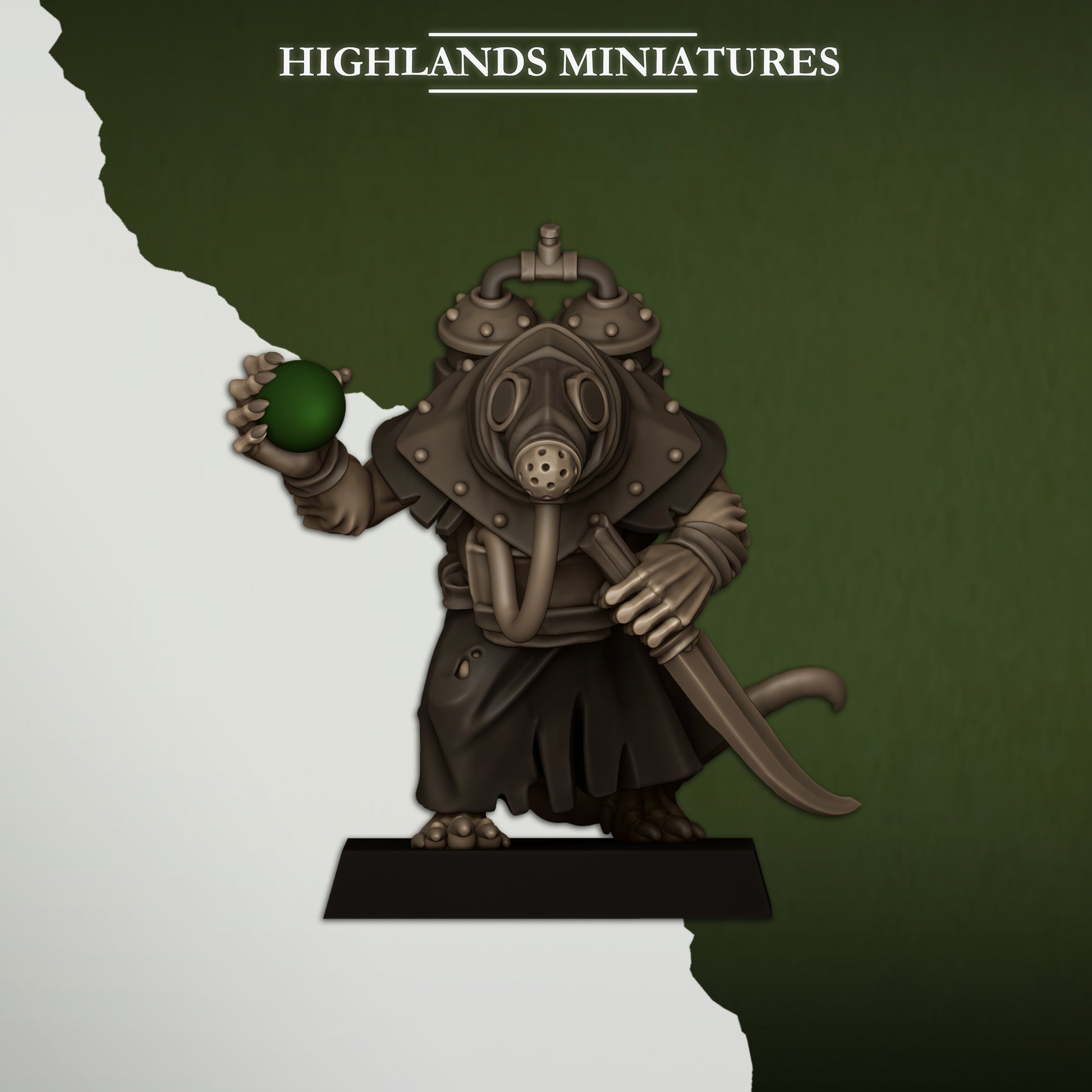 Miniatura Portadores de Veneno Hombres-Rata resina 28mm sin pintar - Drakholm
