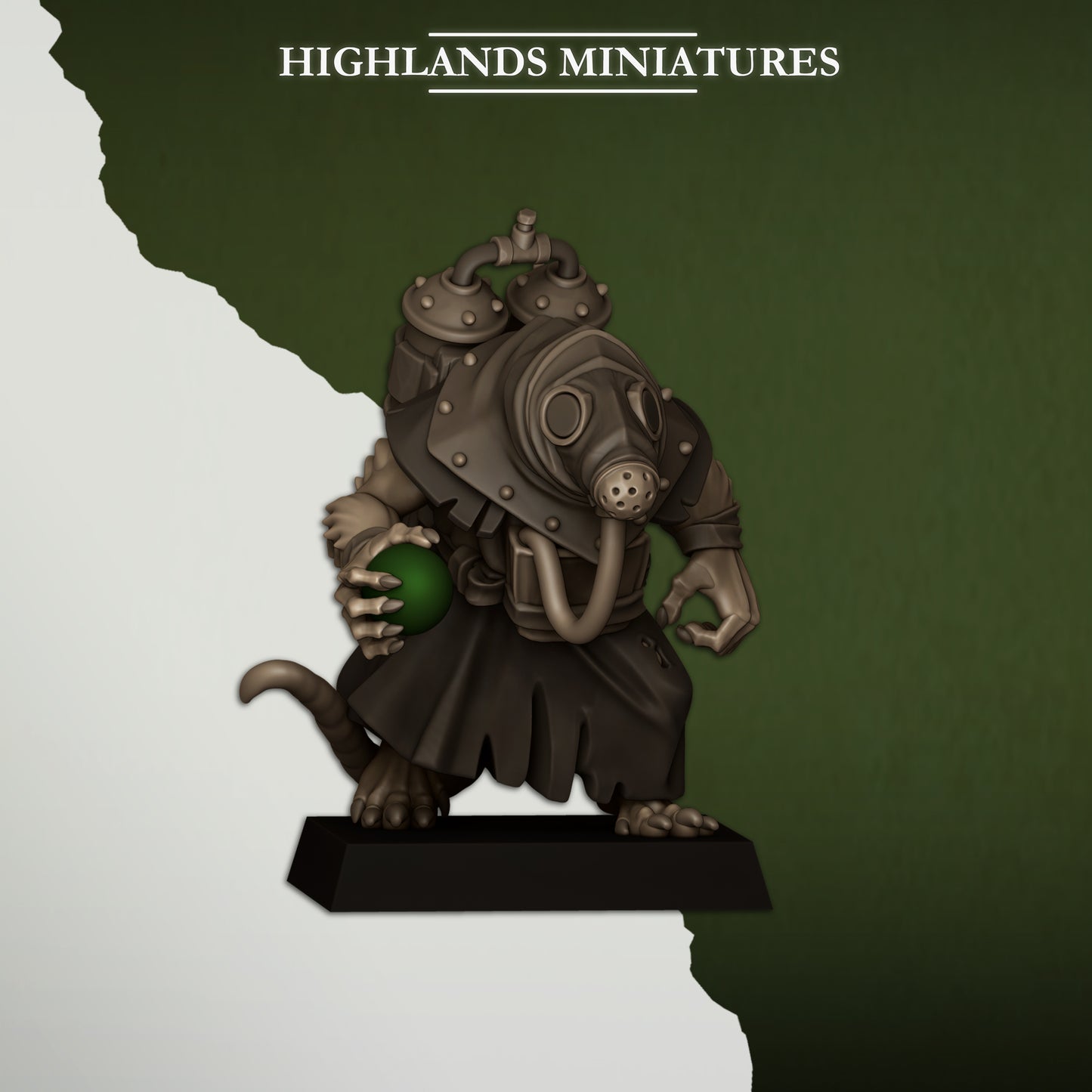 Miniatura Portadores de Veneno Hombres-Rata resina 28mm sin pintar - Drakholm