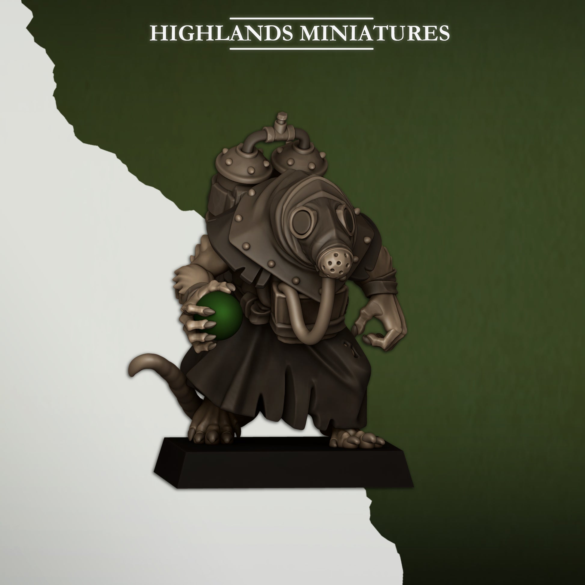 Miniatura Portadores de Veneno Hombres-Rata resina 28mm sin pintar - Drakholm
