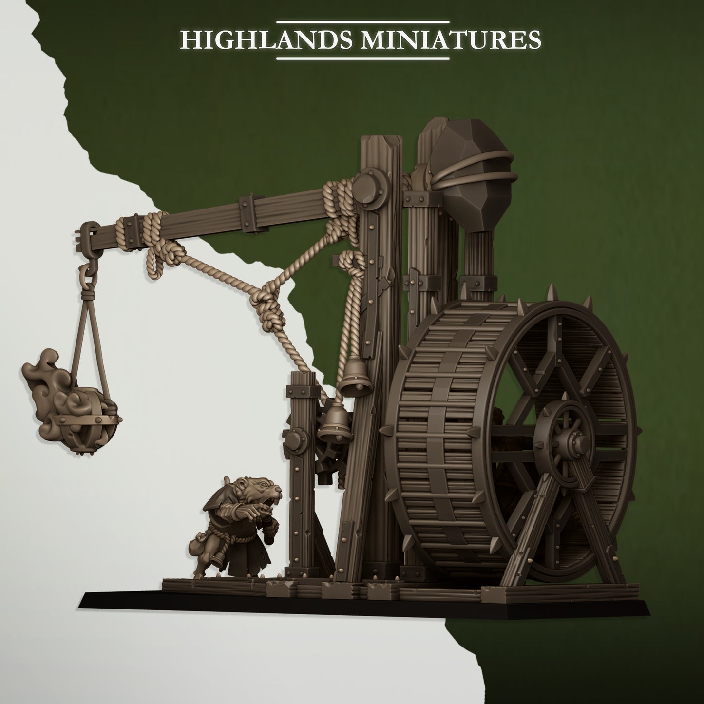 Miniatura Lanzaincensiarios Verminarios Hombres-Rata resina 28mm sin pintar - Drakholm