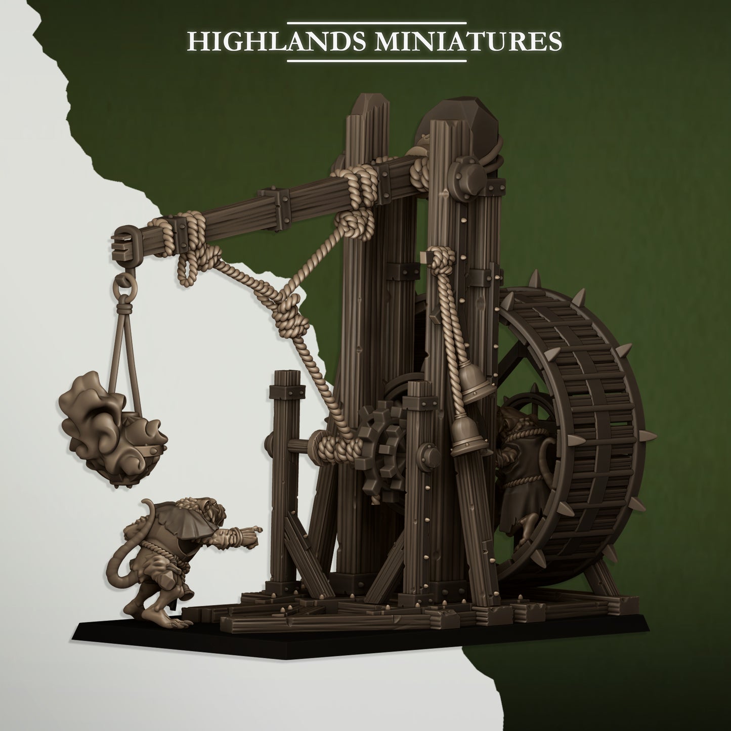 Miniatura Lanzaincensiarios Verminarios Hombres-Rata resina 28mm sin pintar - Drakholm