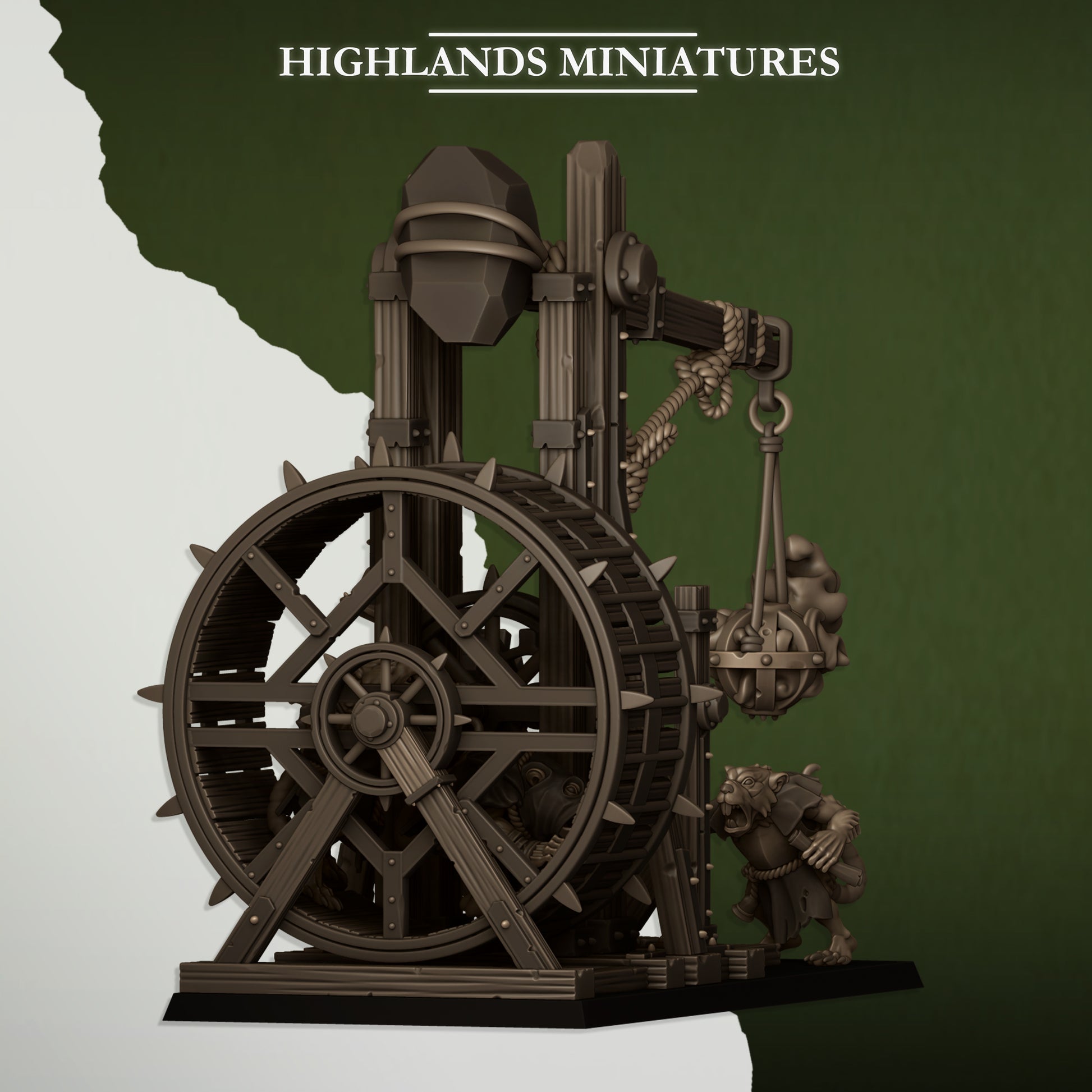 Miniatura Lanzaincensiarios Verminarios Hombres-Rata resina 28mm sin pintar - Drakholm