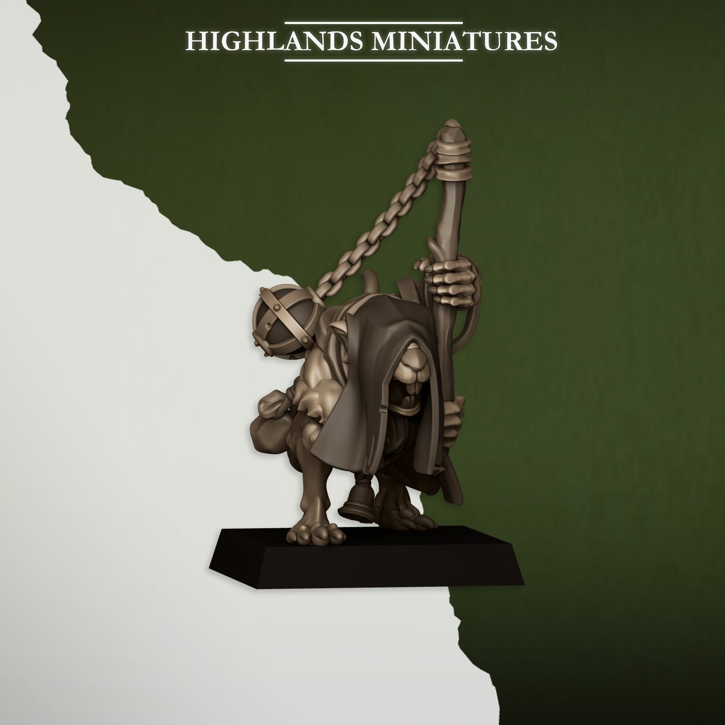 Miniatura Acólitos Verminarios Hombres-Rata resina 28mm sin pintar - Drakholm