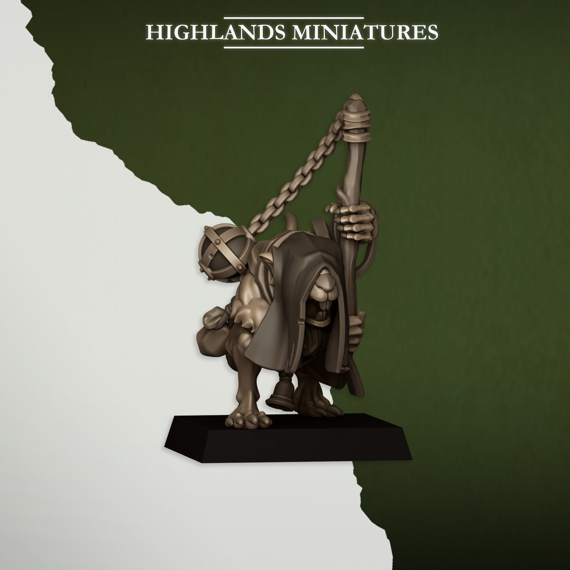 Miniatura Acólitos Verminarios Hombres-Rata resina 28mm sin pintar - Drakholm