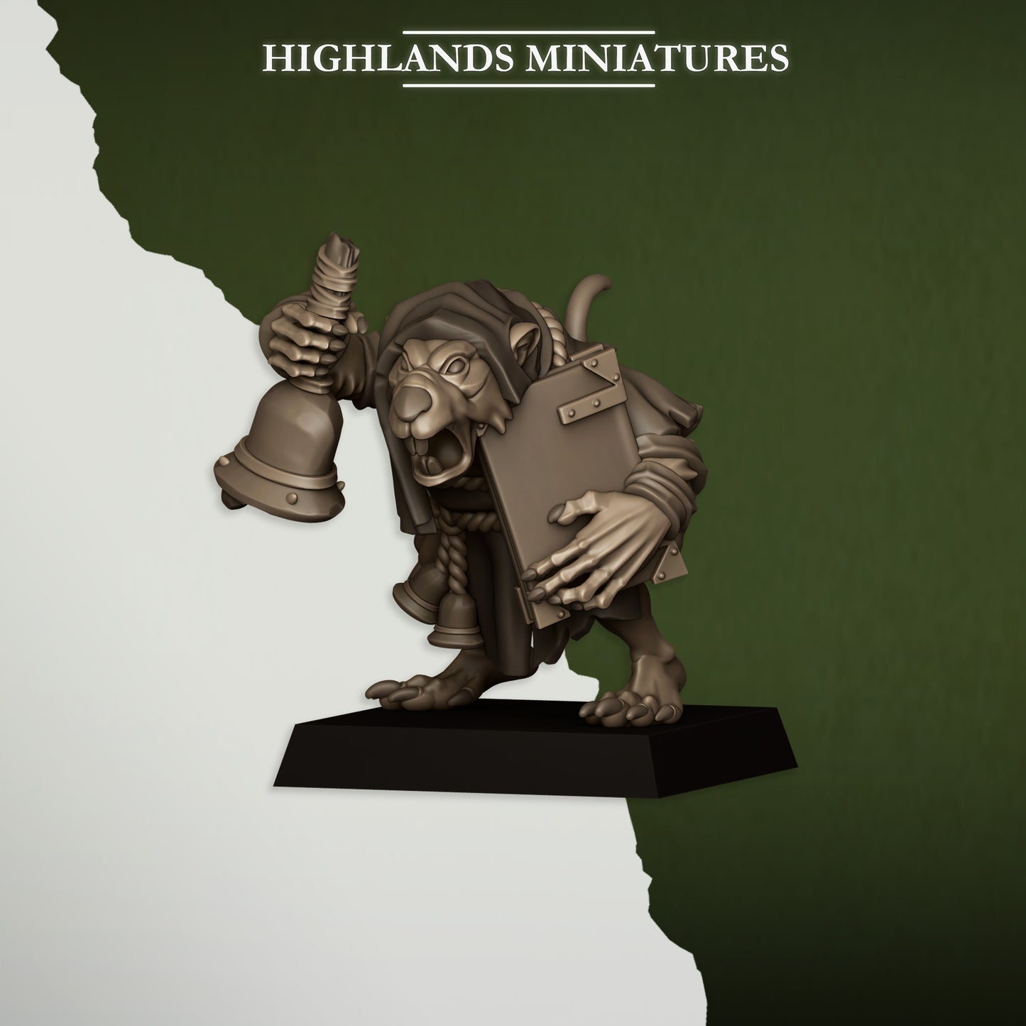 Miniatura Acólitos Verminarios Hombres-Rata resina 28mm sin pintar - Drakholm