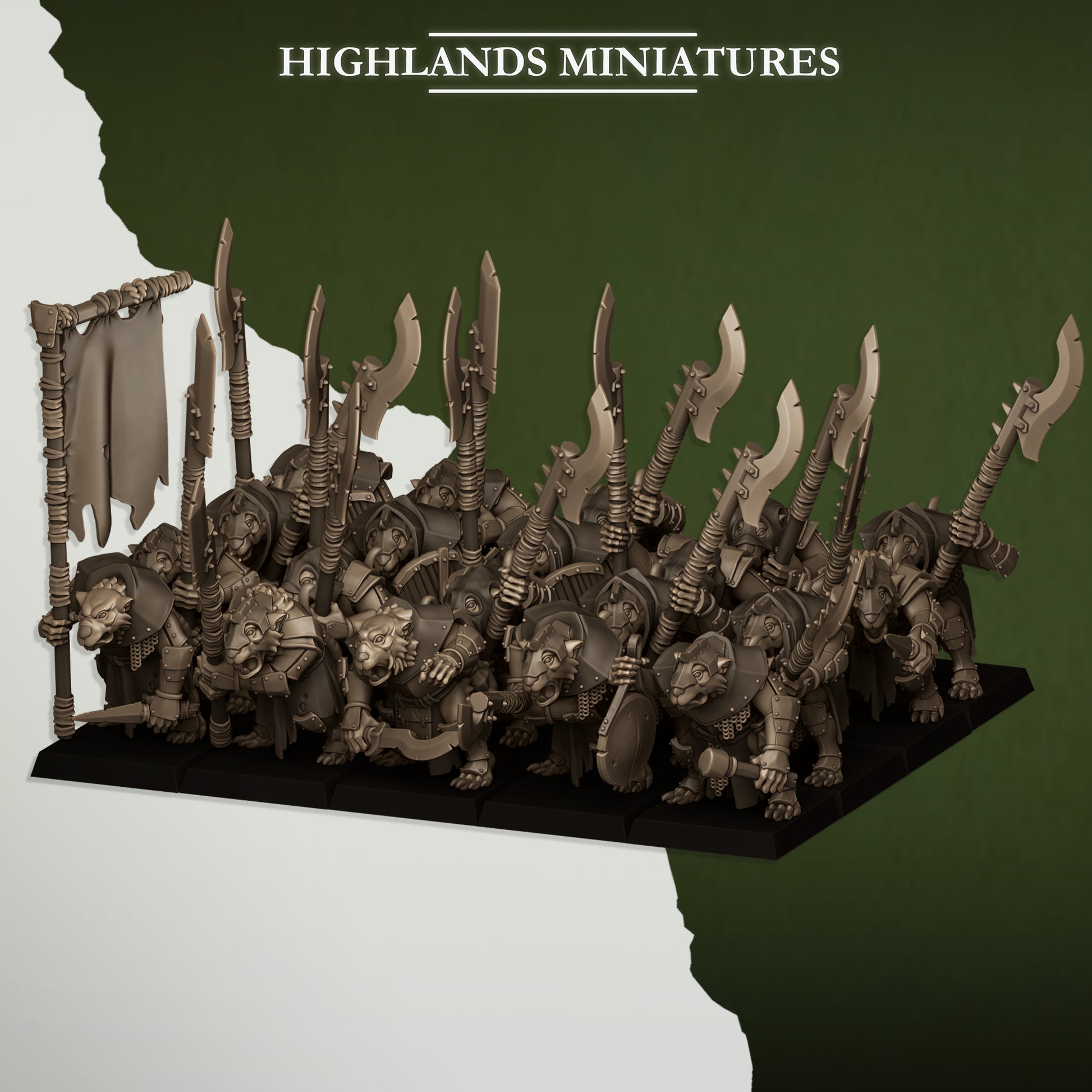 Miniatura Vanguardia Verminaria Hombres-Rata resina 28mm sin pintar - Drakholm