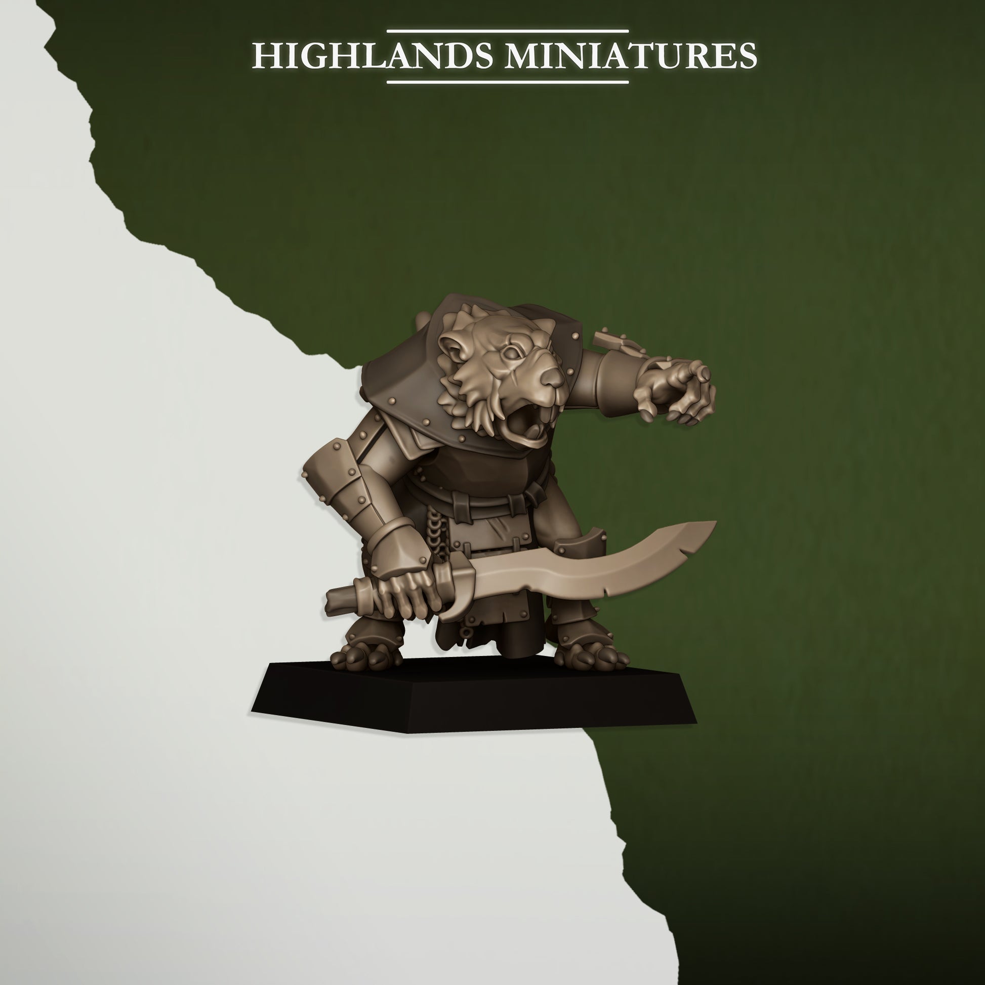 Miniatura Vanguardia Verminaria Hombres-Rata resina 28mm sin pintar - Drakholm