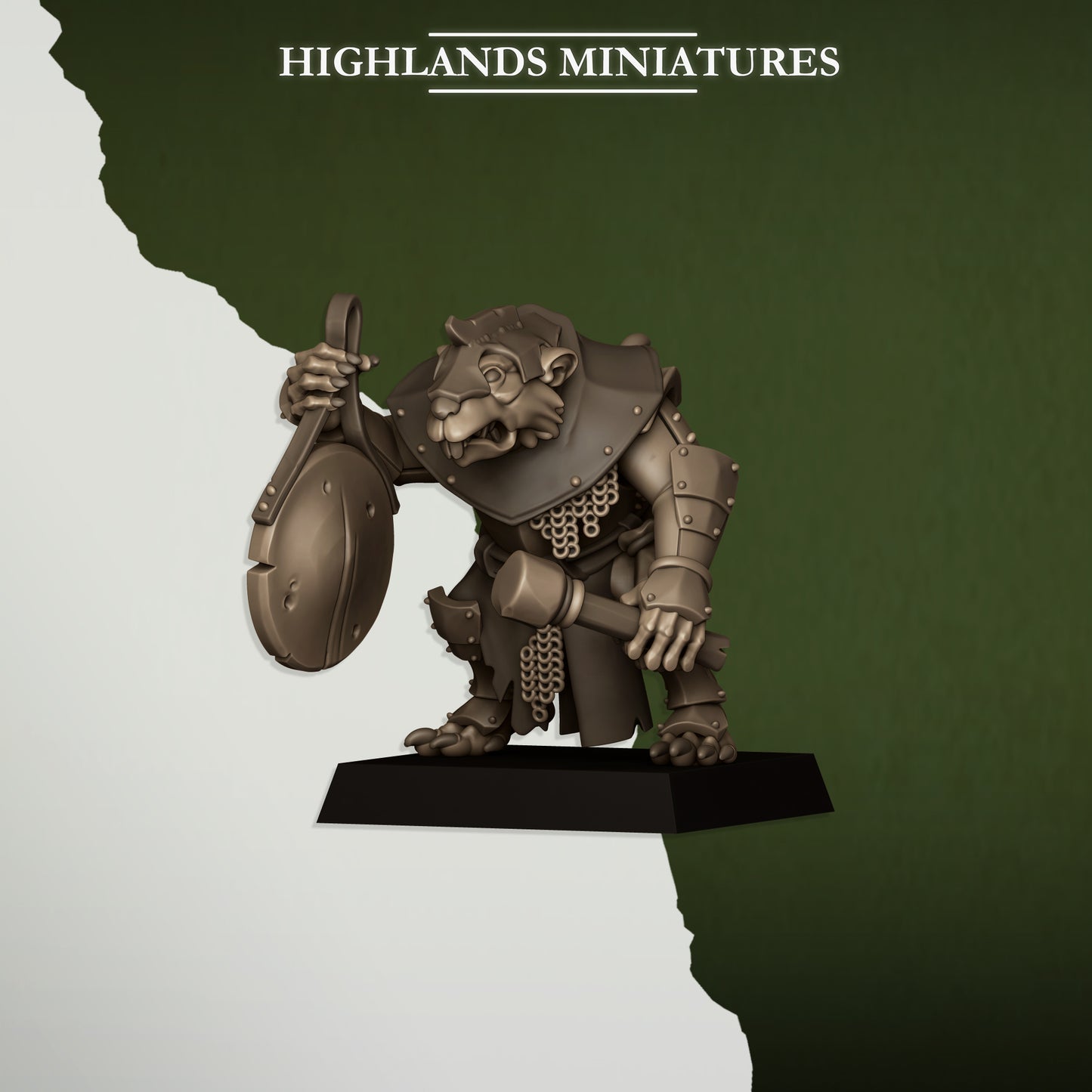 Miniatura Vanguardia Verminaria Hombres-Rata resina 28mm sin pintar - Drakholm