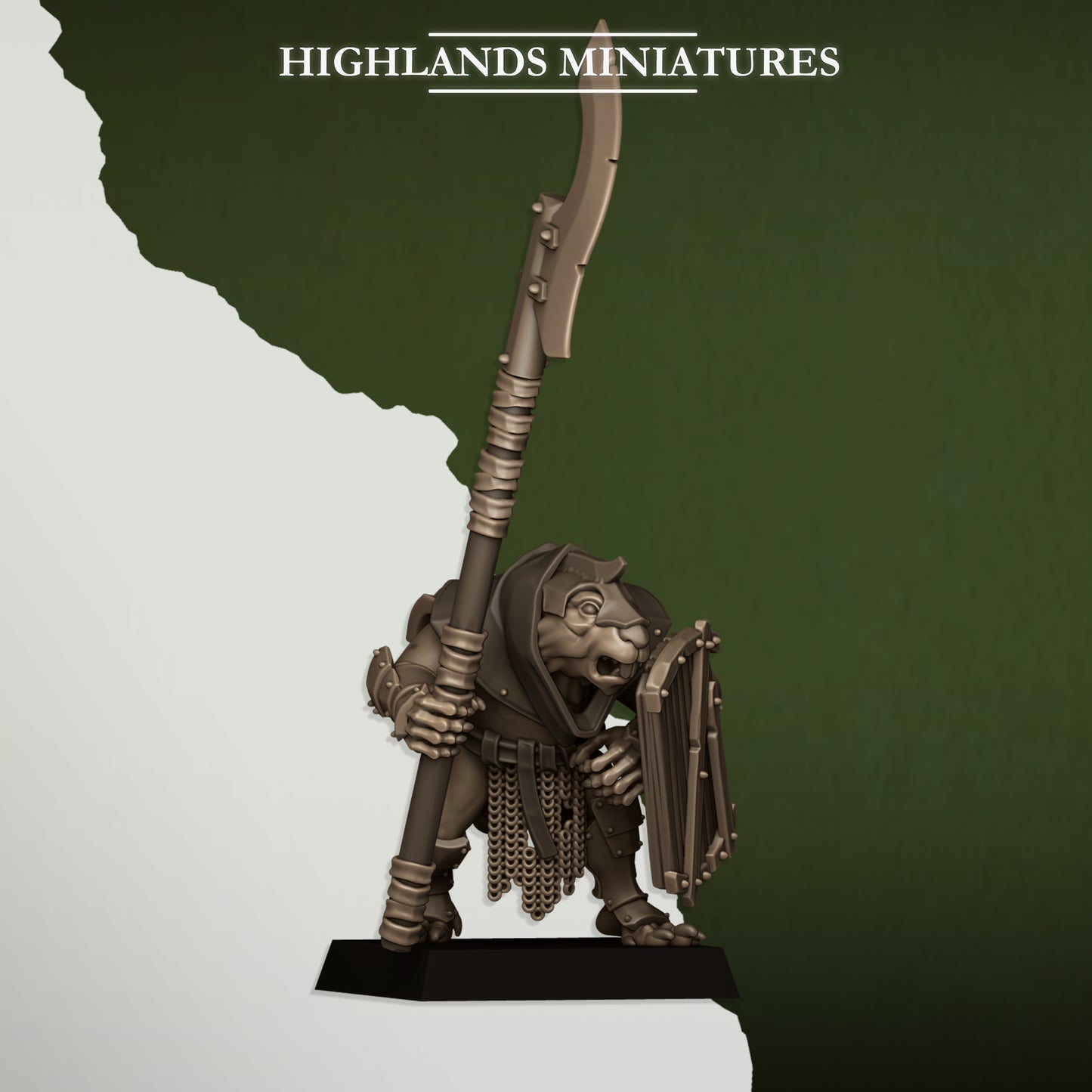 Miniatura Vanguardia Verminaria Hombres-Rata resina 28mm sin pintar - Drakholm