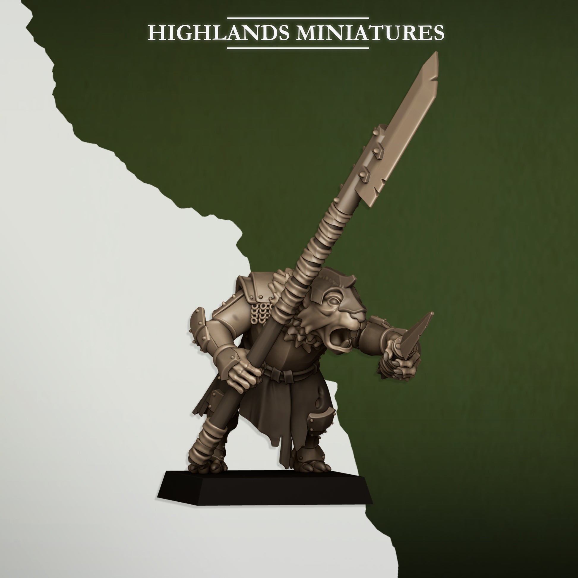 Miniatura Vanguardia Verminaria Hombres-Rata resina 28mm sin pintar - Drakholm