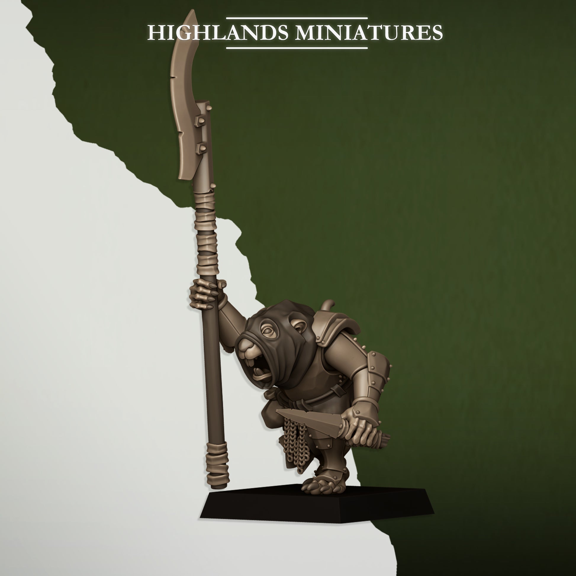 Miniatura Vanguardia Verminaria Hombres-Rata resina 28mm sin pintar - Drakholm