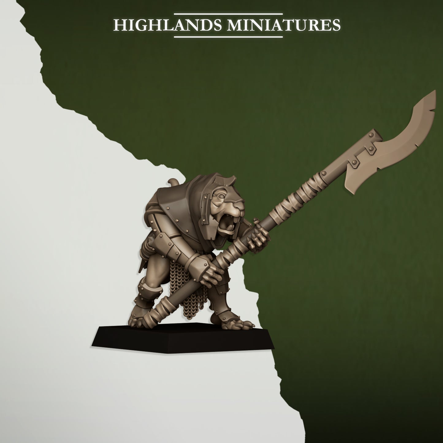 Miniatura Vanguardia Verminaria Hombres-Rata resina 28mm sin pintar - Drakholm