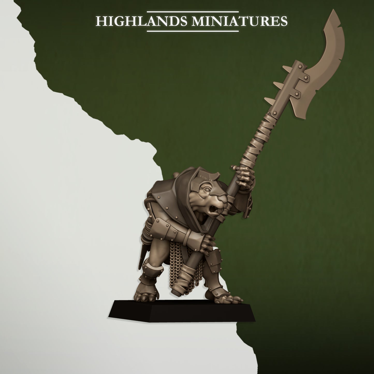 Miniatura Vanguardia Verminaria Hombres-Rata resina 28mm sin pintar - Drakholm