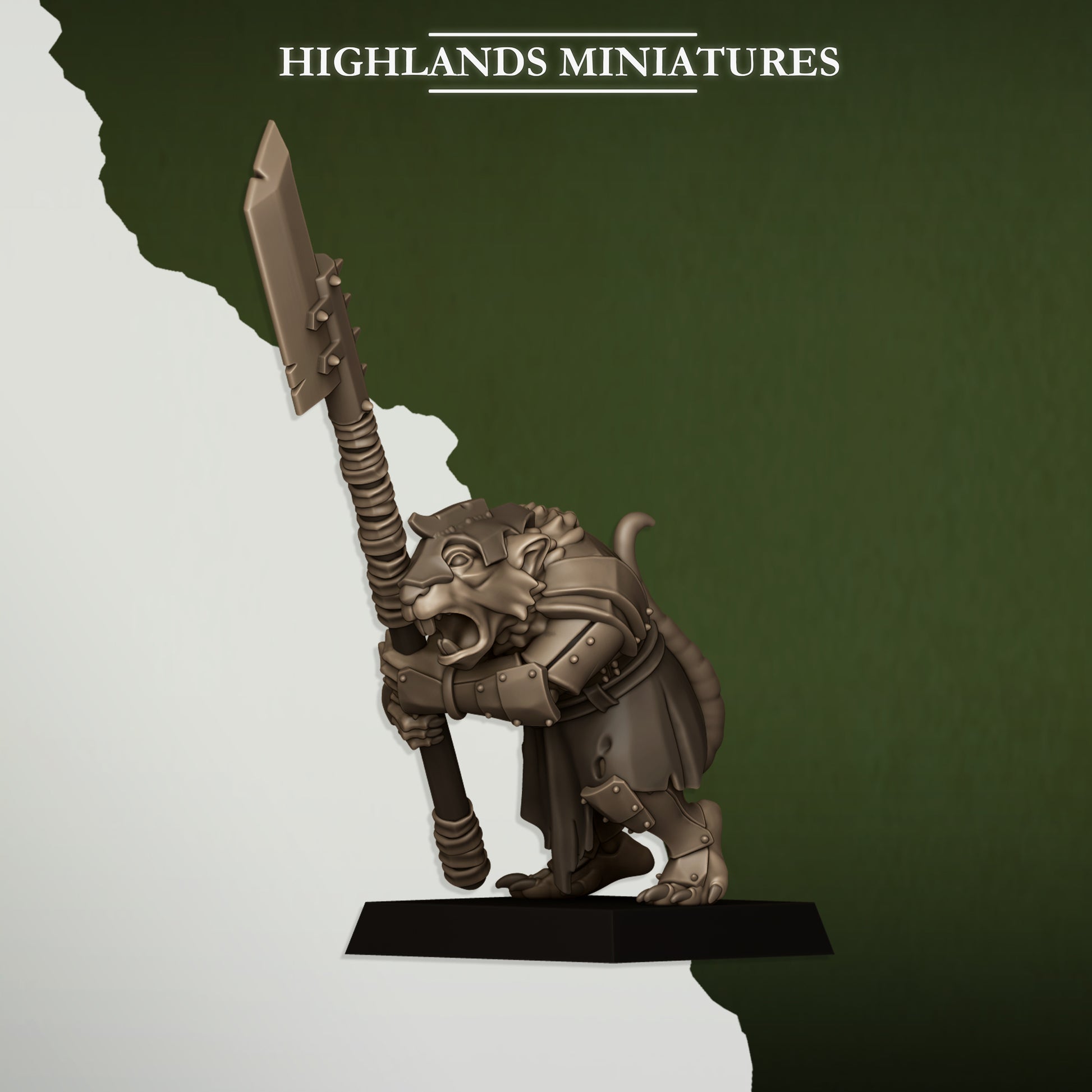 Miniatura Vanguardia Verminaria Hombres-Rata resina 28mm sin pintar - Drakholm