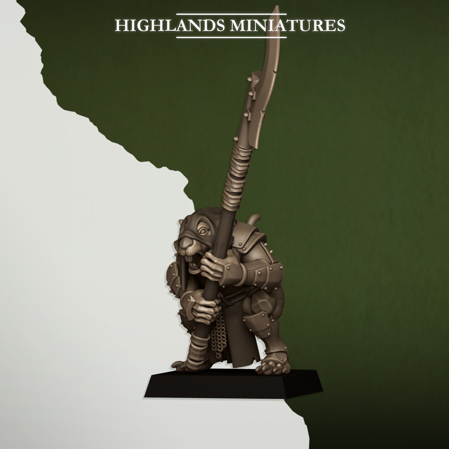 Miniatura Vanguardia Verminaria Hombres-Rata resina 28mm sin pintar - Drakholm