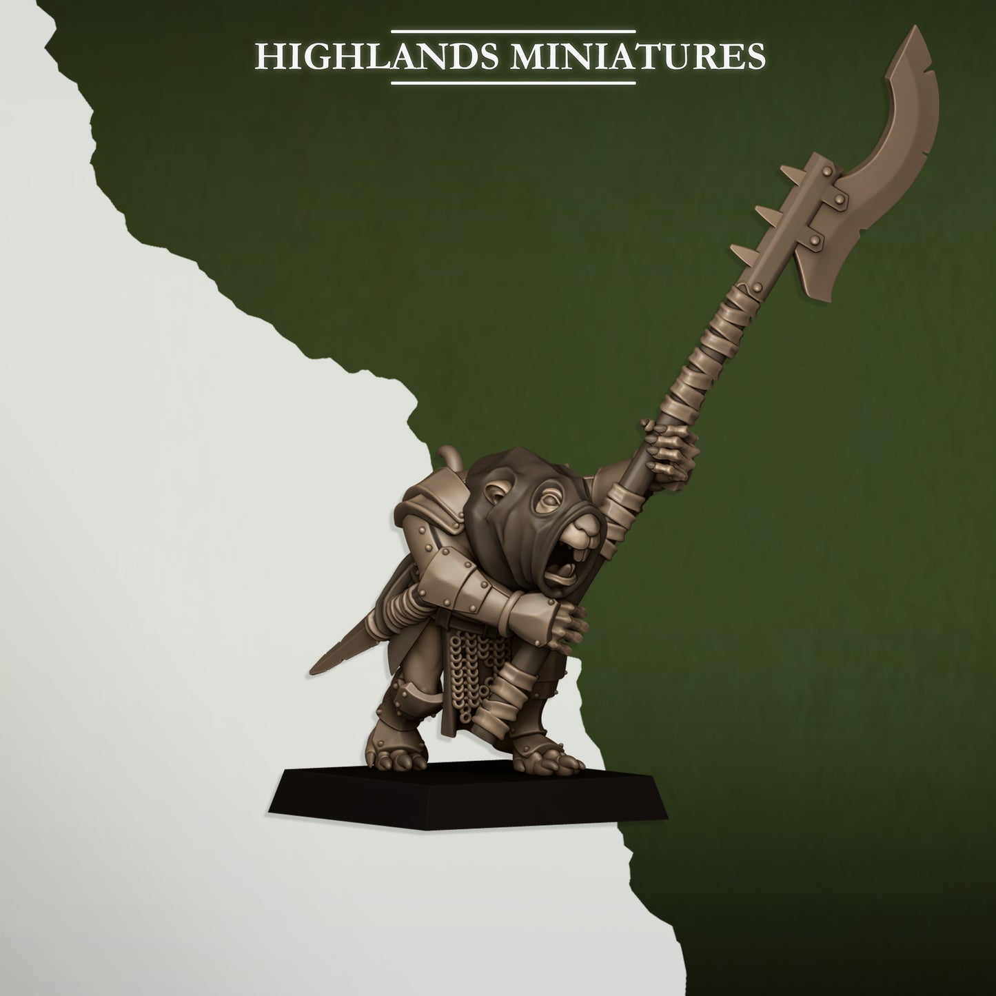 Miniatura Vanguardia Verminaria Hombres-Rata resina 28mm sin pintar - Drakholm