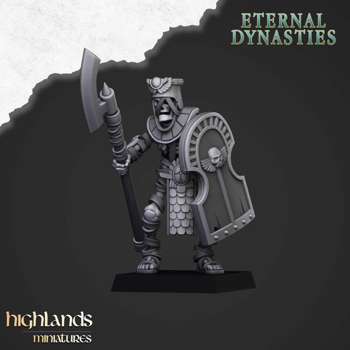 Miniatura Guardia Antigua con Alabardas Reyes Funerarios resina 28mm sin pintar - Drakholm