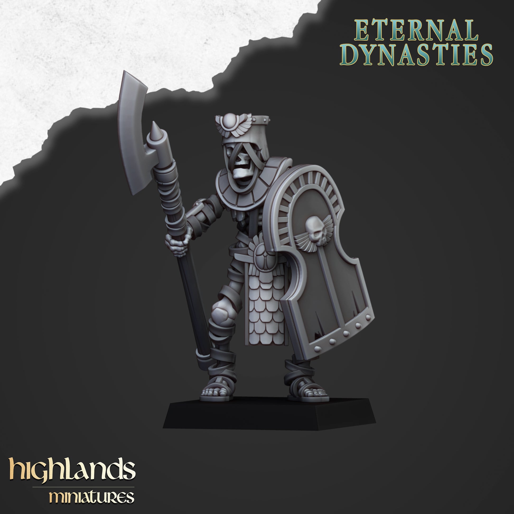 Miniatura Guardia Antigua con Alabardas Reyes Funerarios resina 28mm sin pintar - Drakholm