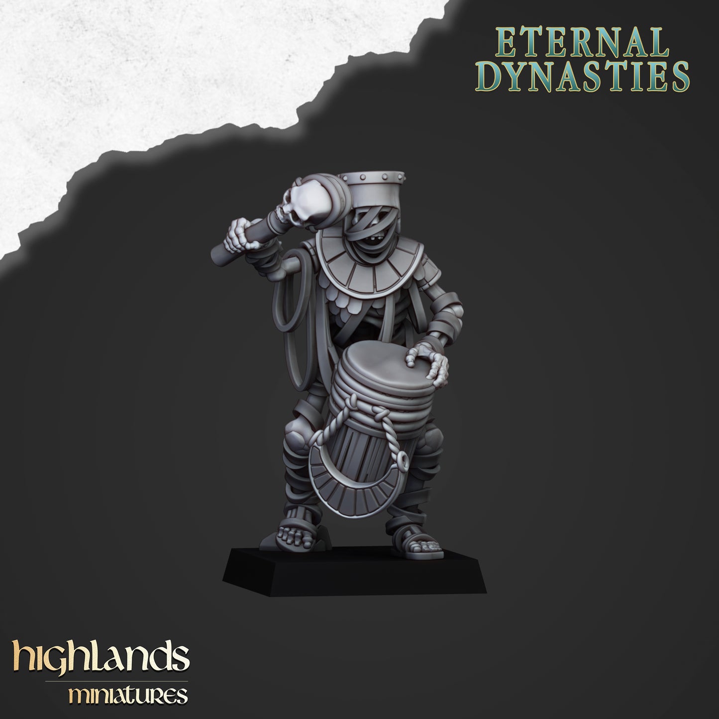 Miniatura Guardia Antigua con Alabardas Reyes Funerarios resina 28mm sin pintar - Drakholm