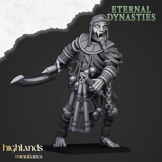 Miniatura Colosos Esqueléticos Antiguos Reyes Funerarios resina 28mm sin pintar - Drakholm