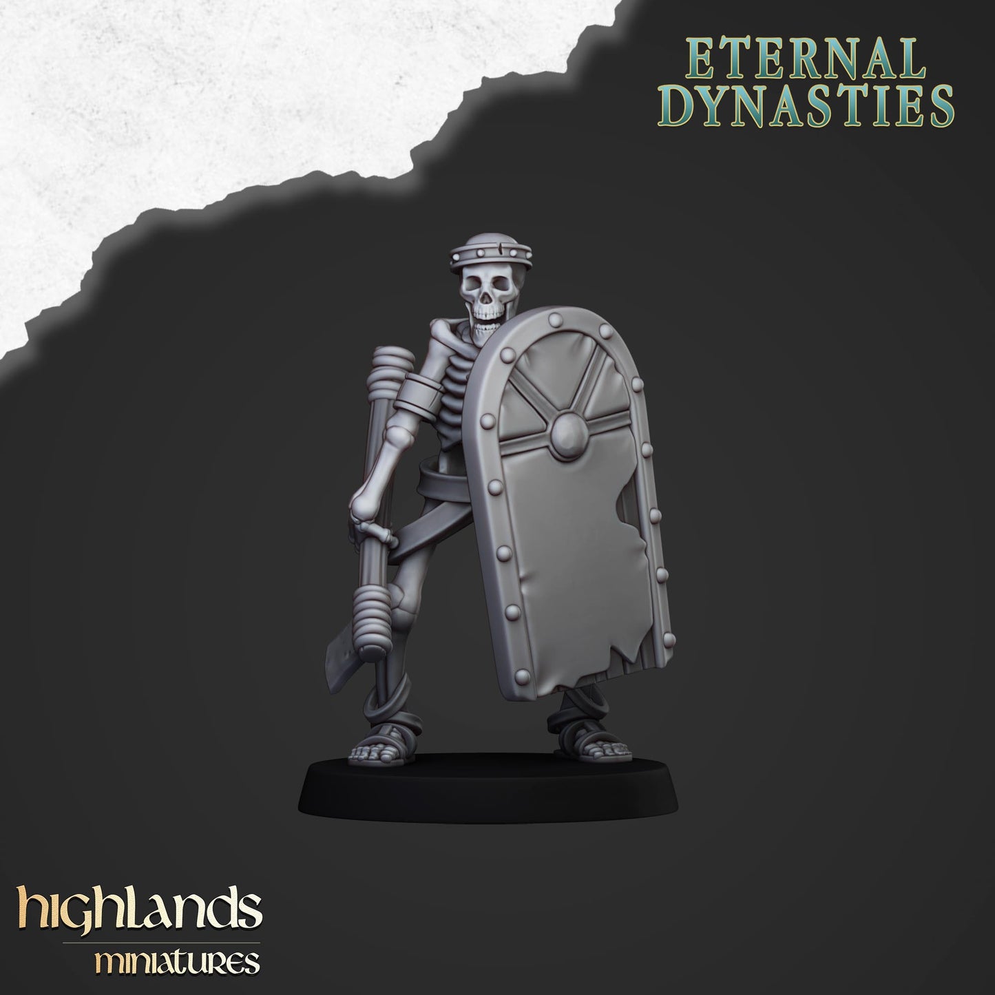 Miniatura Esqueletos Antiguos Cuerpo a Cuerpo Reyes Funerarios resina 28mm sin pintar - Drakholm