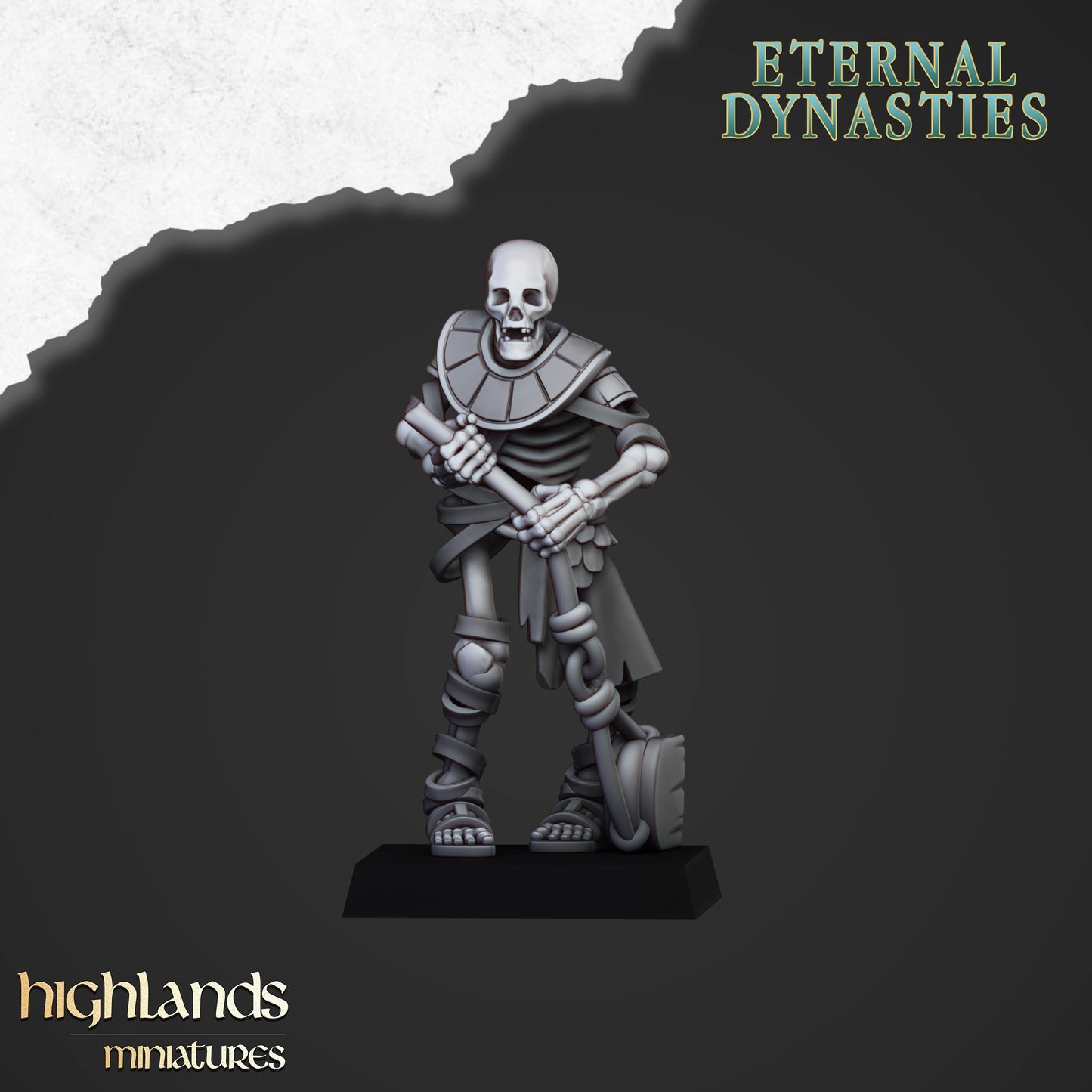 Miniatura Lanzapiedras Antiguo Reyes Funerarios resina 28mm sin pintar - Drakholm
