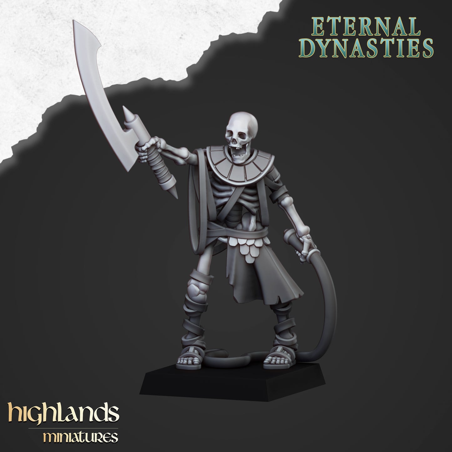 Miniatura Lanzapiedras Antiguo Reyes Funerarios resina 28mm sin pintar - Drakholm