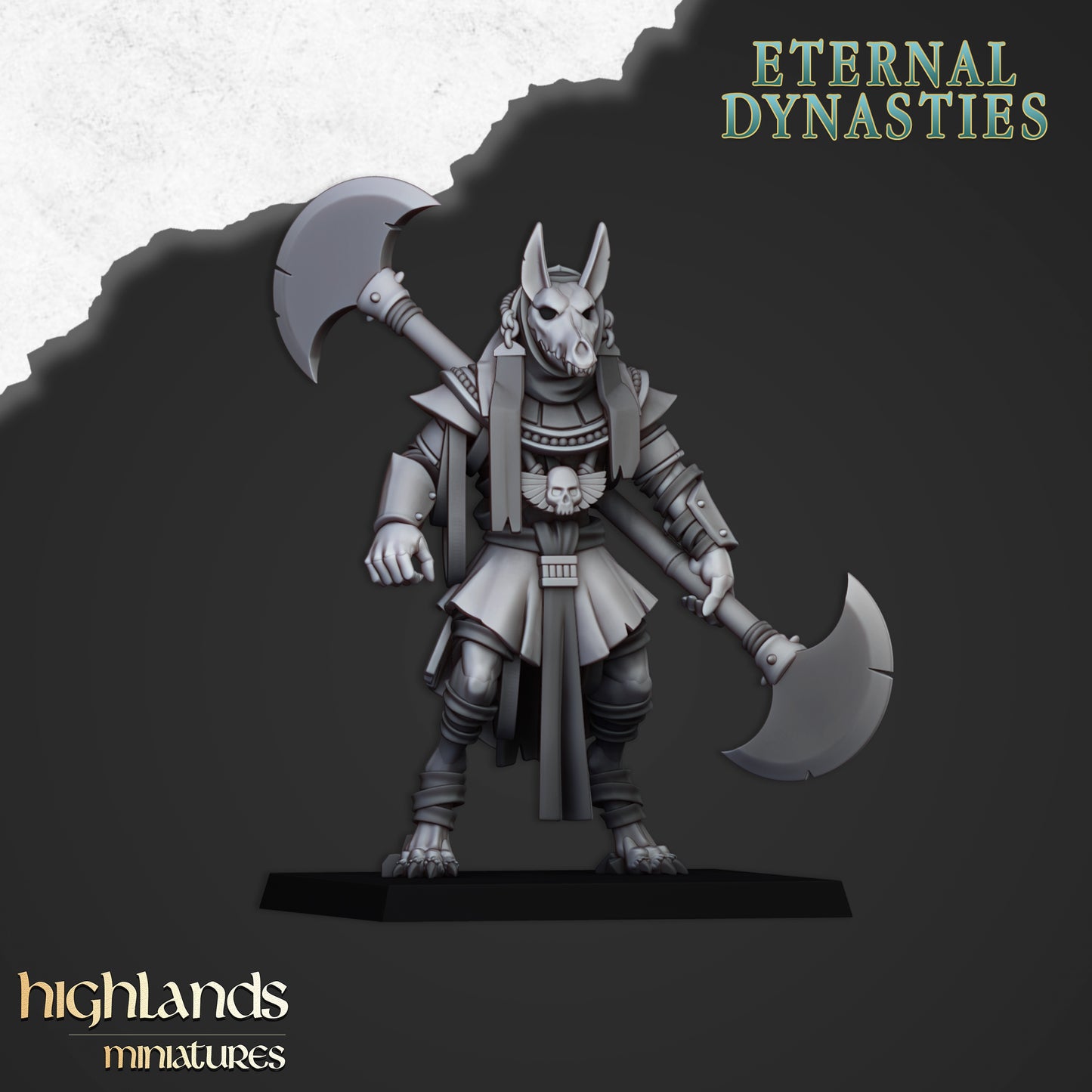 Miniatura Guardia de Anubis Reyes Funerarios resina 28mm sin pintar - Drakholm