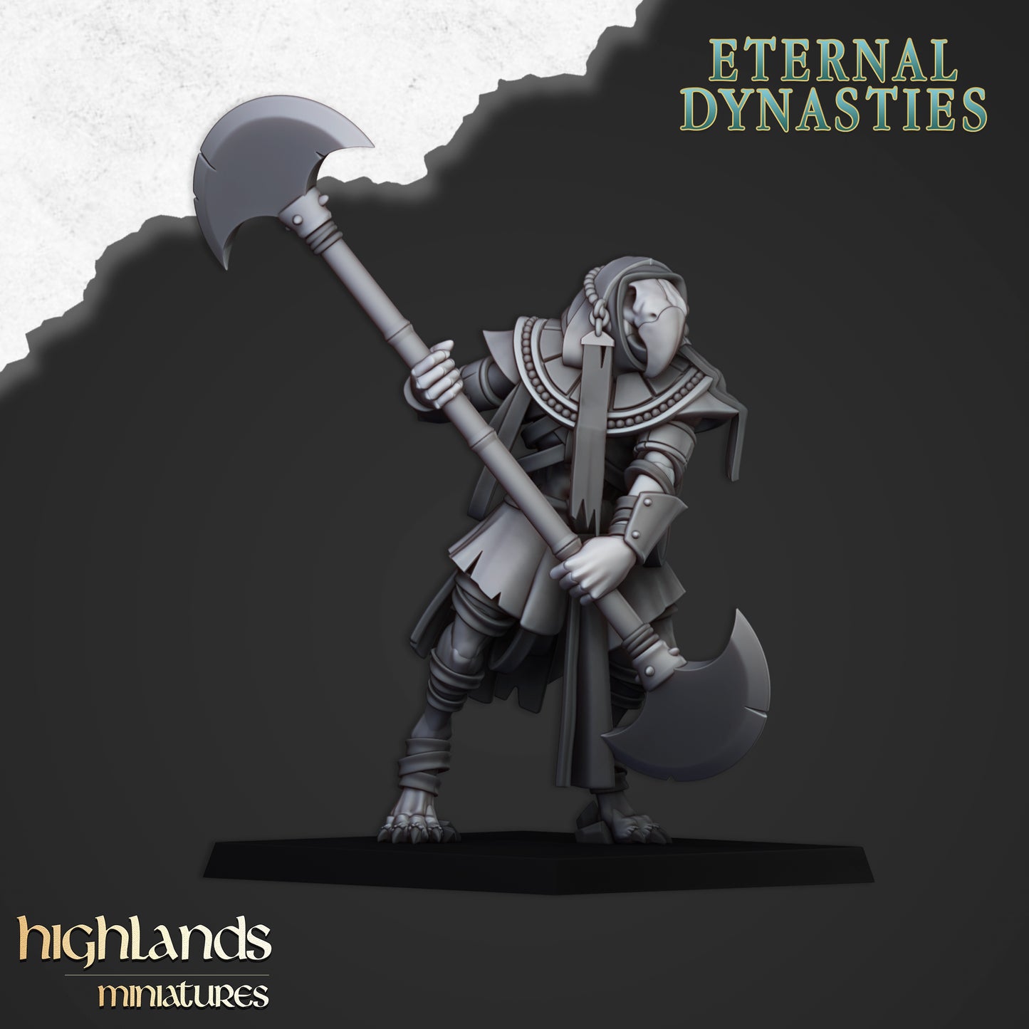 Miniatura Guardia de Anubis Reyes Funerarios resina 28mm sin pintar - Drakholm