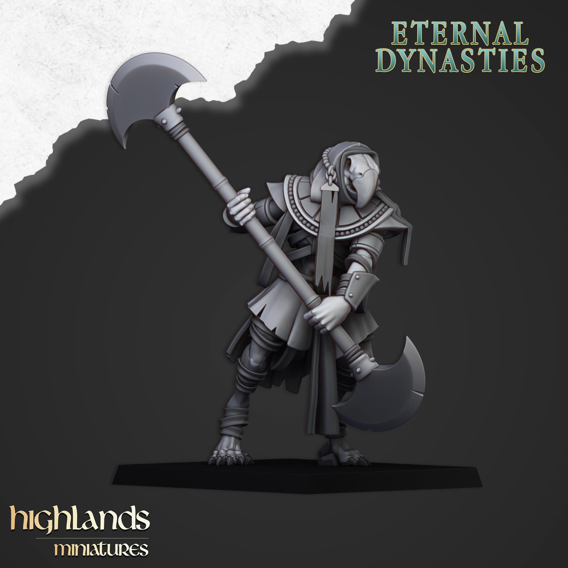 Miniatura Guardia de Anubis Reyes Funerarios resina 28mm sin pintar - Drakholm