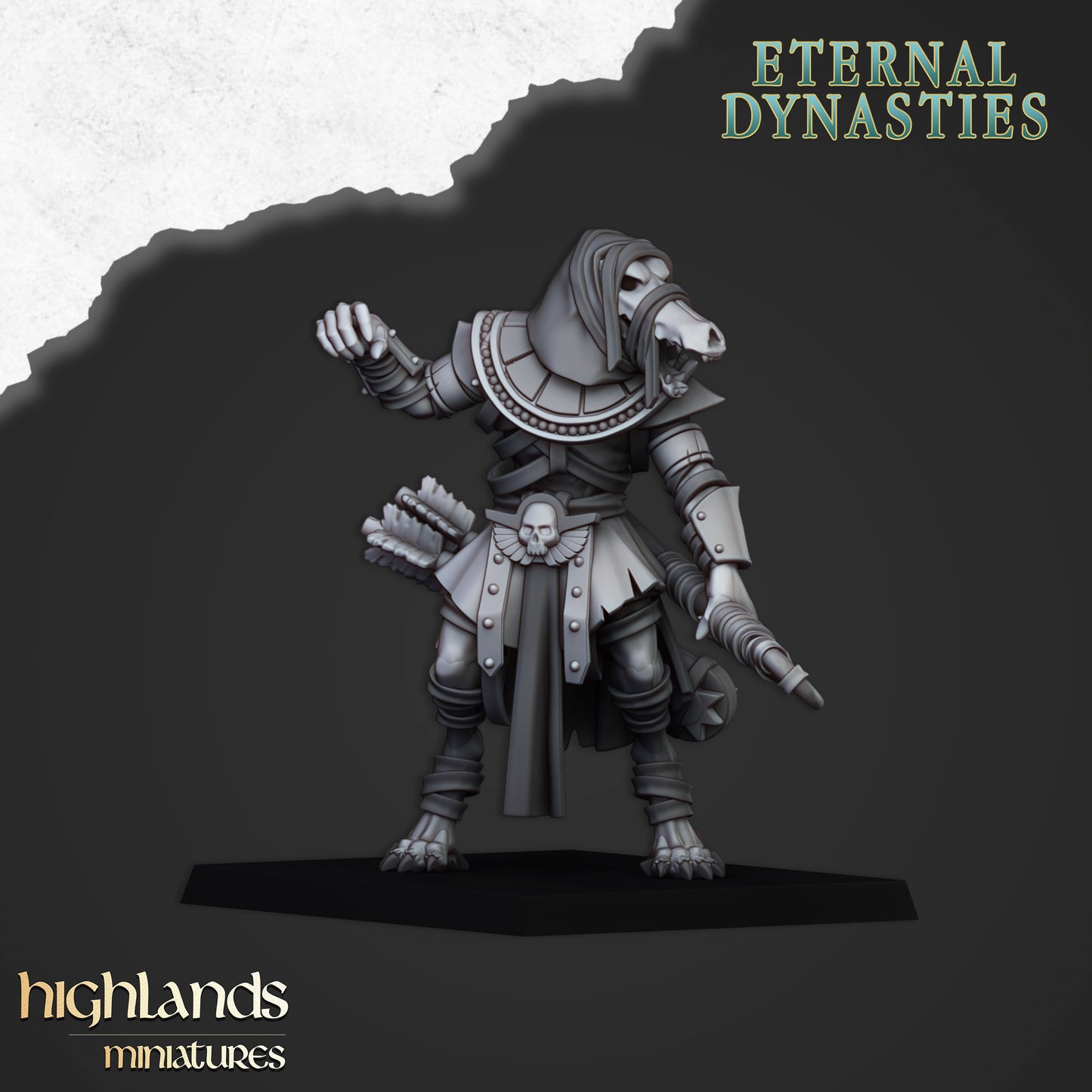Miniatura Guardia de Anubis Reyes Funerarios resina 28mm sin pintar - Drakholm